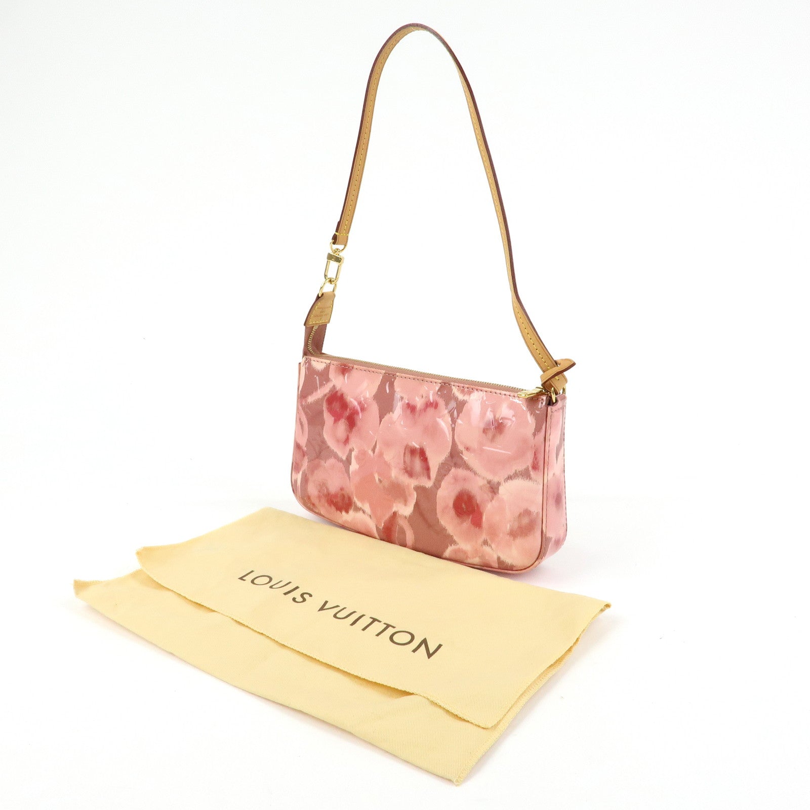Louis Vuitton Vernis Archipel Ikat Flower Shoulder Bag Pink M90043
