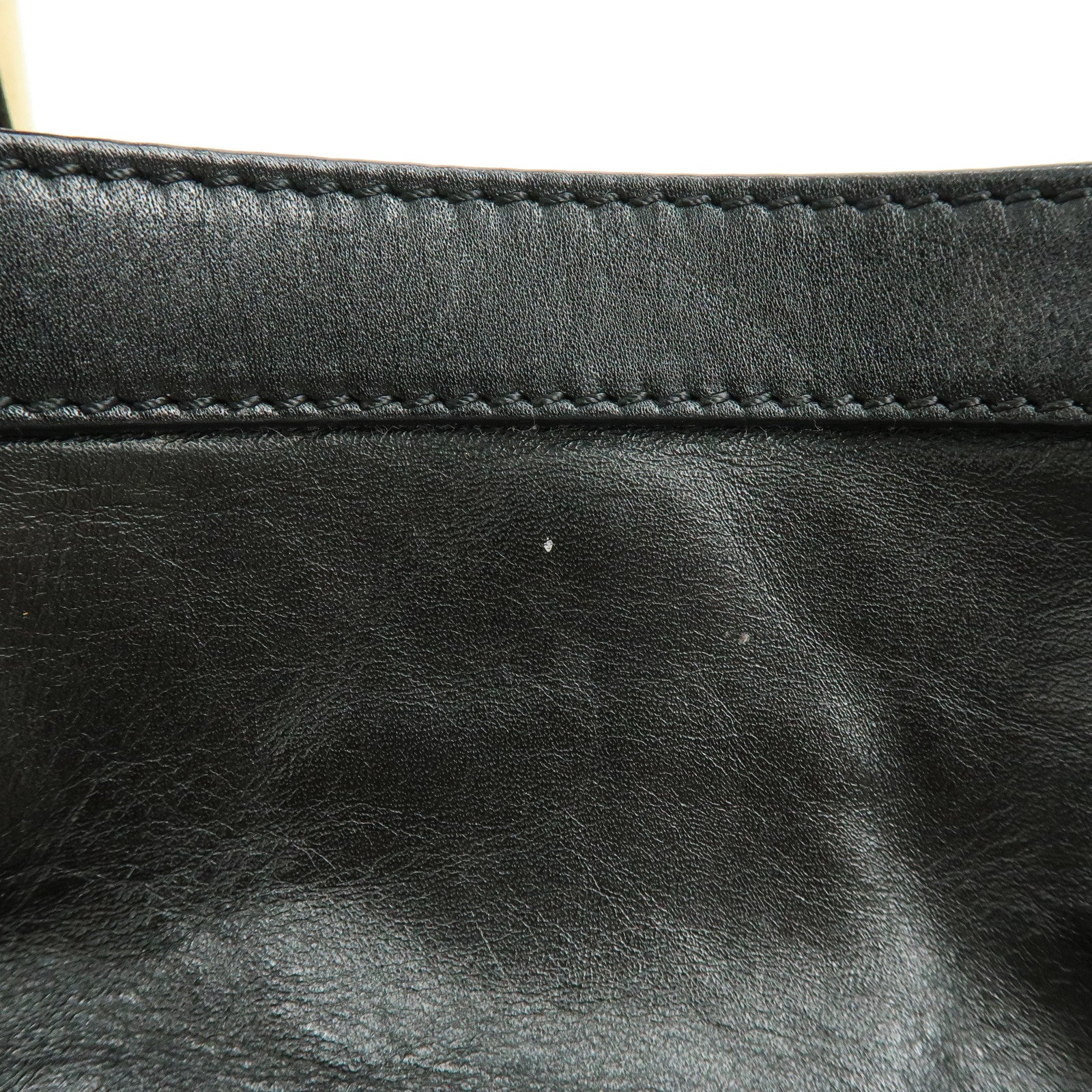 Chloe Victoria Leather 2Way Bag Shoulder Bag Black