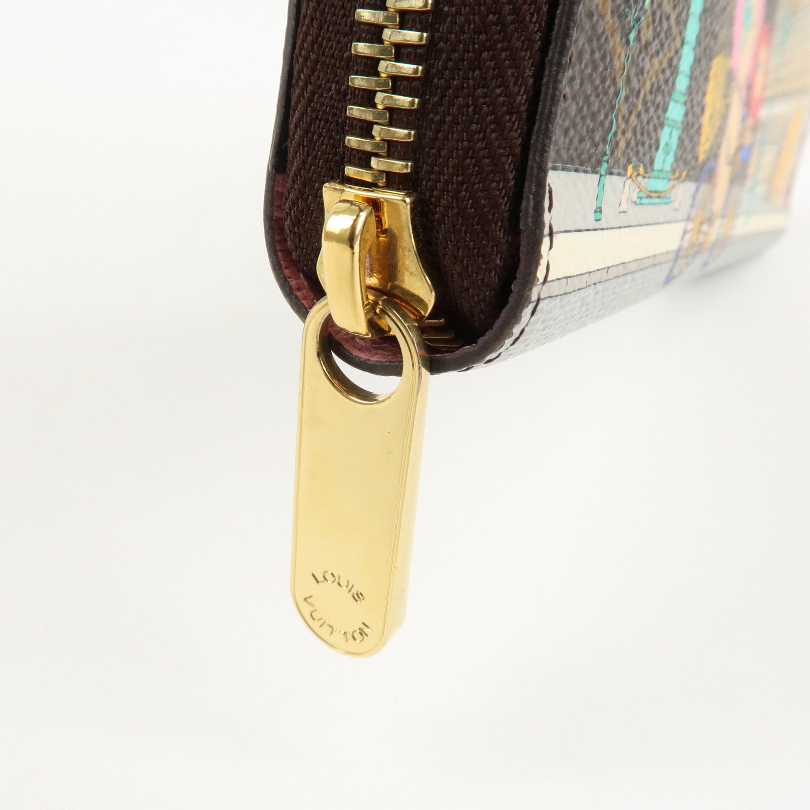 Louis Vuitton Monogram Vivienne Zippy Long Wallet Brown M81544 Used