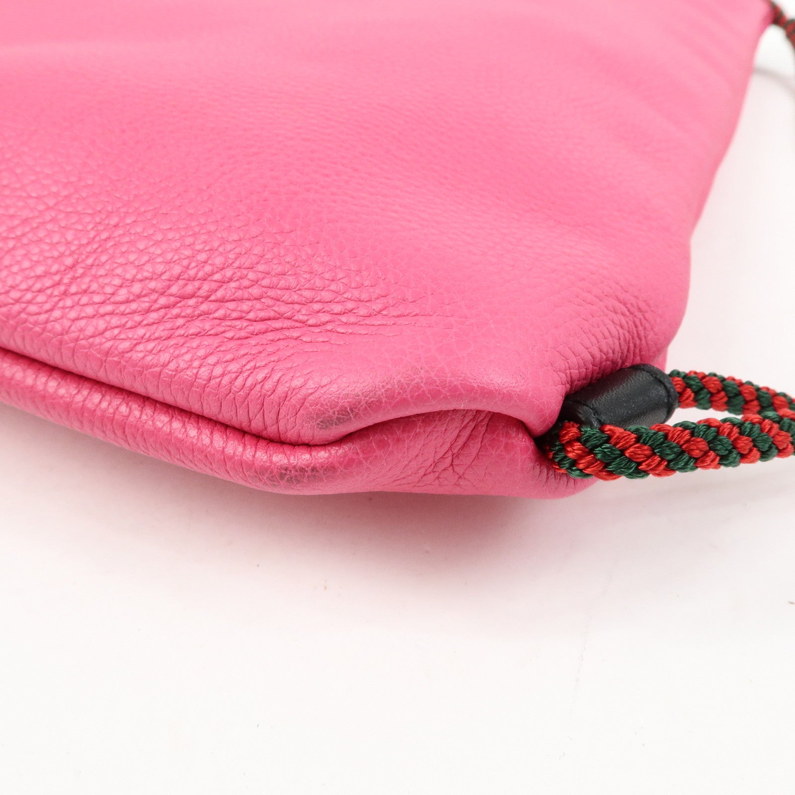 GUCCI Interlocking G Sherry Leather 2Way Bag Backpack Pink 494053