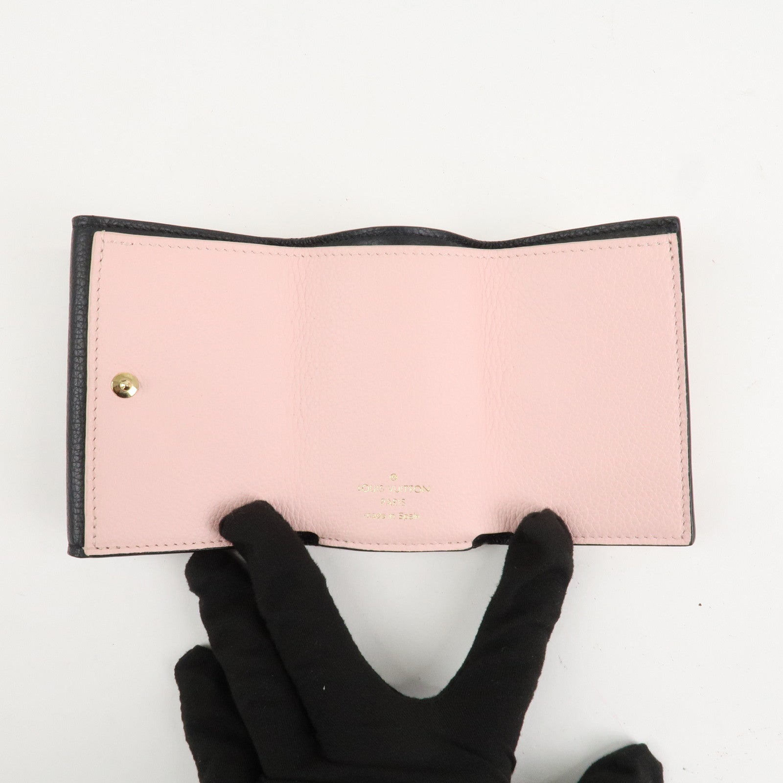 Louis Vuitton Lock Me Portefeuille Lock Mini Leather Wallet M80984 Used