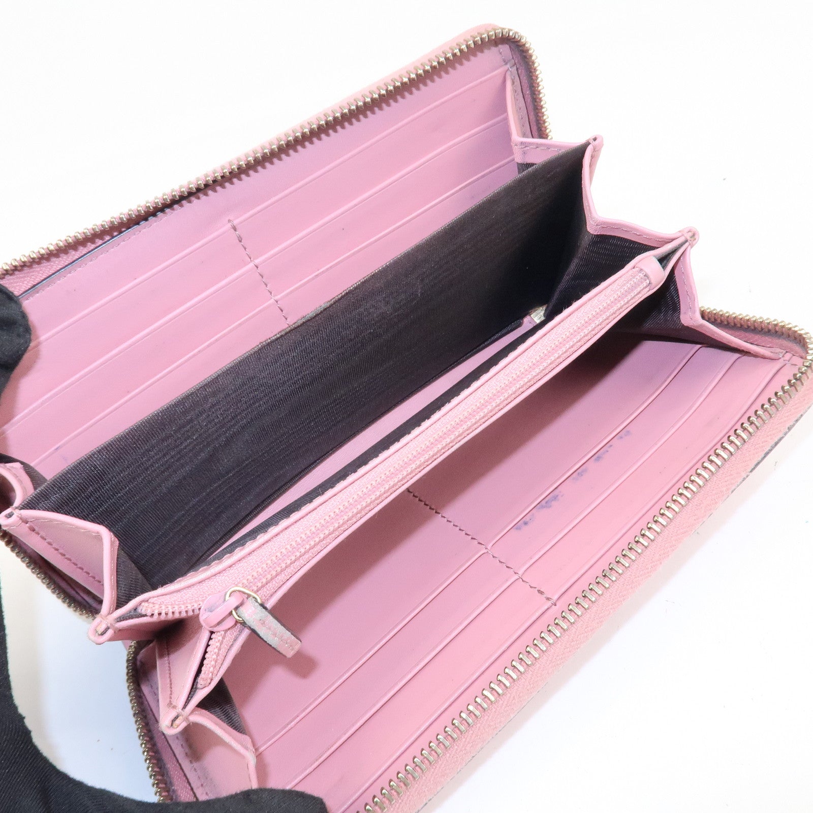 GUCCI Micro Guccissima Guccissima Set of 2 Long Wallet Pink Beige Pink