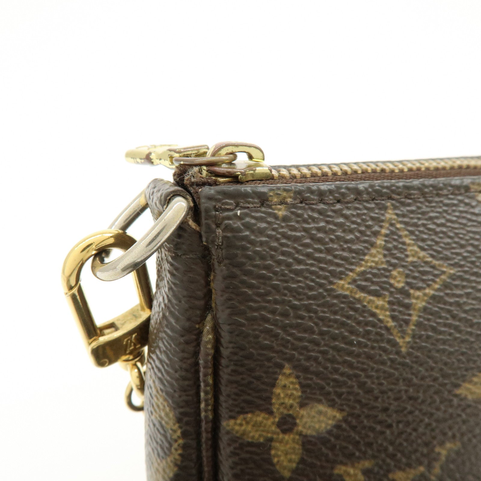 Louis Vuitton Monogram Mini Pochette Accessoires Hand Bag M58009