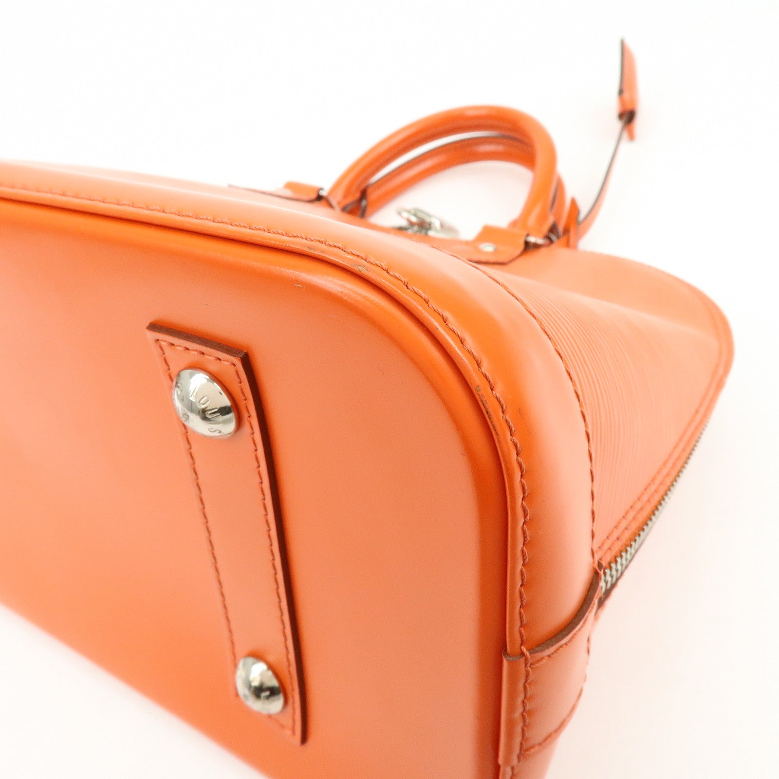 Louis Vuitton Epi Alma PM Hand Bag Pimont Orange M40623