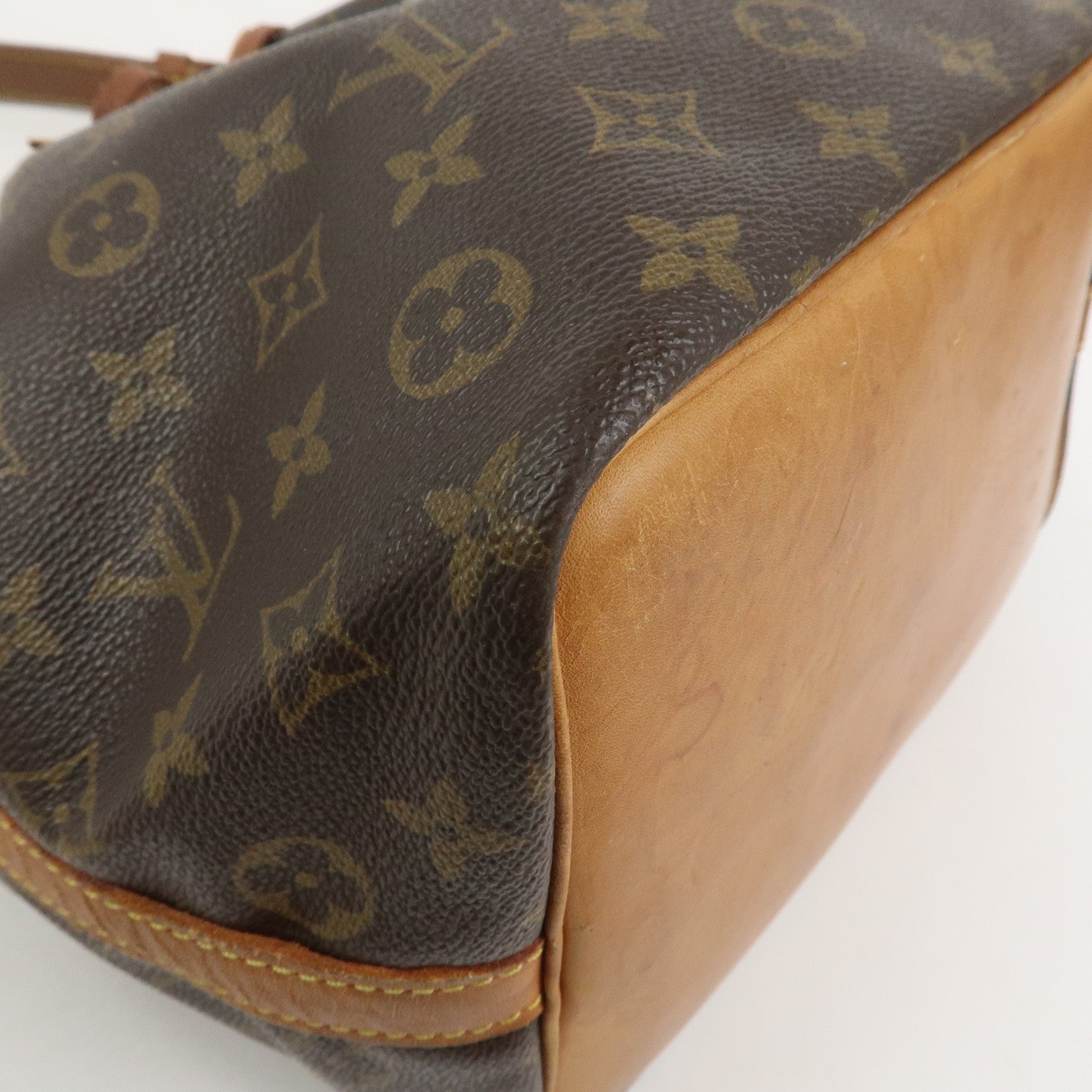 Louis Vuitton Monogram Petit Noe Shoulder Bag Brown M42226