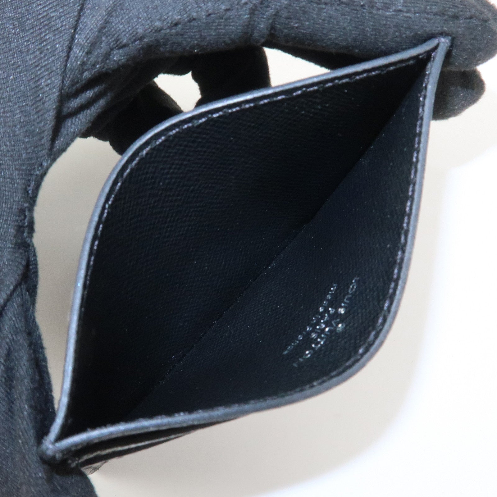 Louis Vuitton Taiga Porte Cartes Double Card Case Ardoise M32730