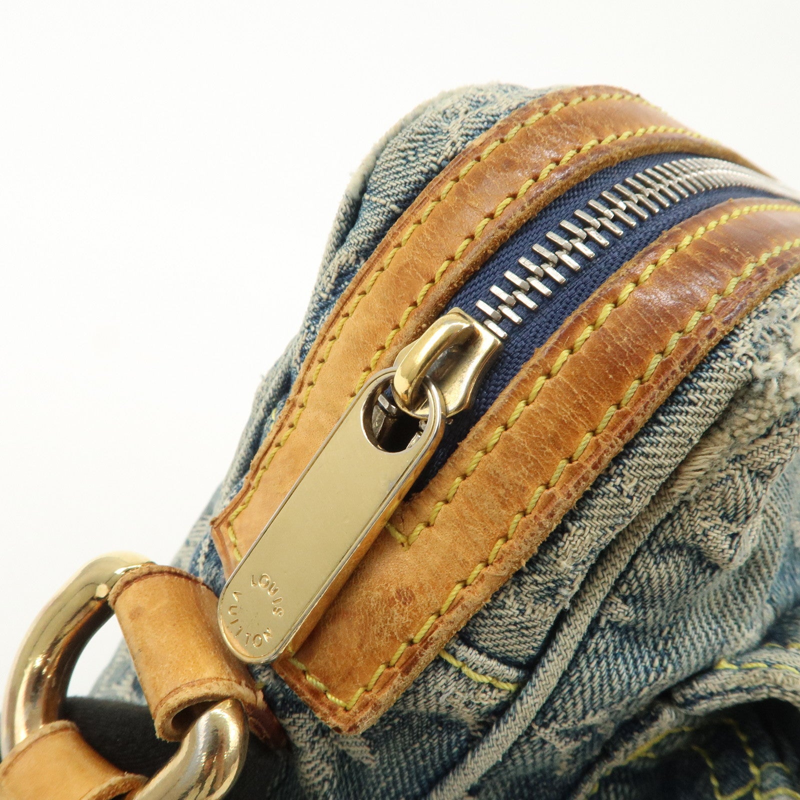 Louis Vuitton Monogram Denim Camera Bag Shoulder Bag Blue M95348