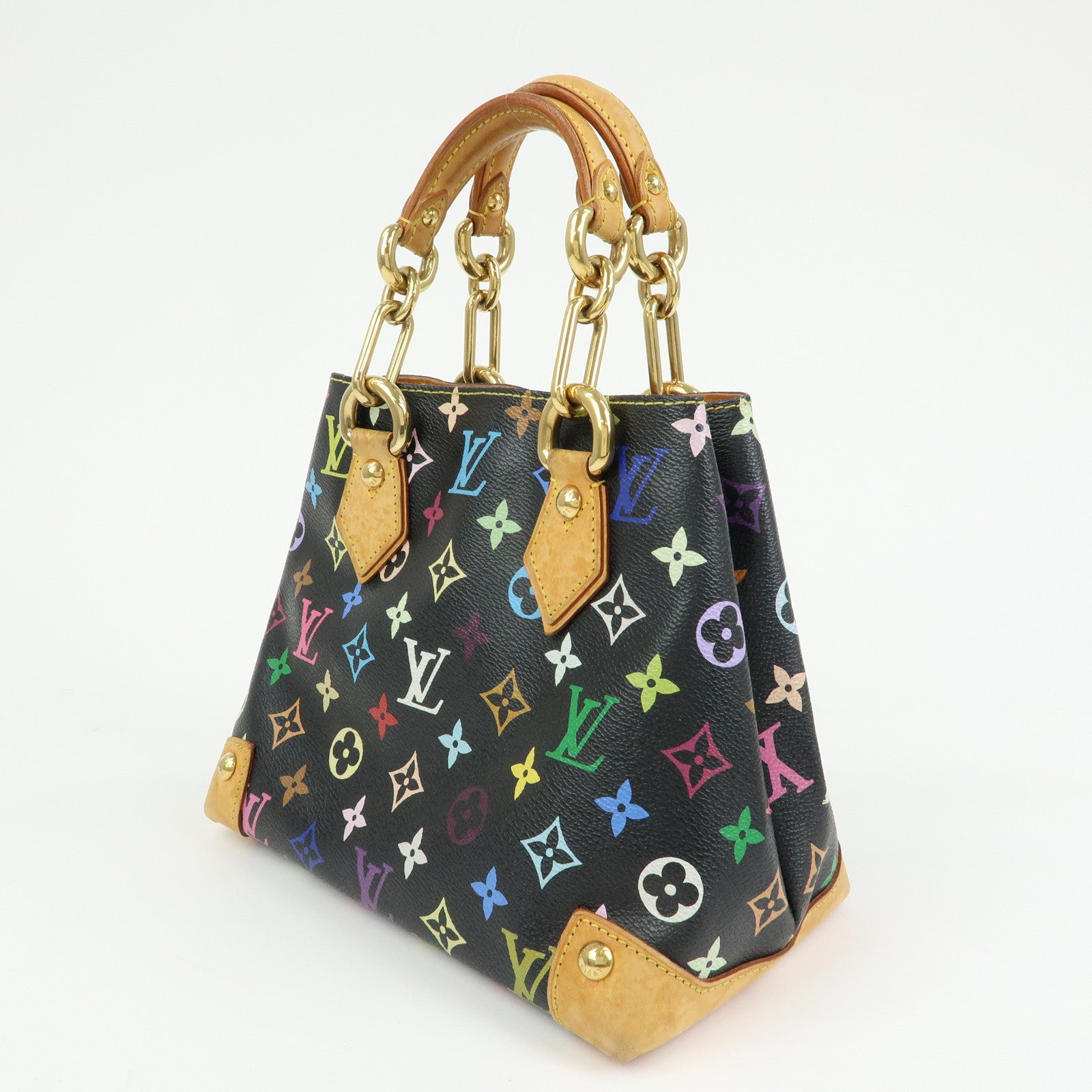 Louis Vuitton Monogram Multicolor Audra Hand Bag Noir Black M40048