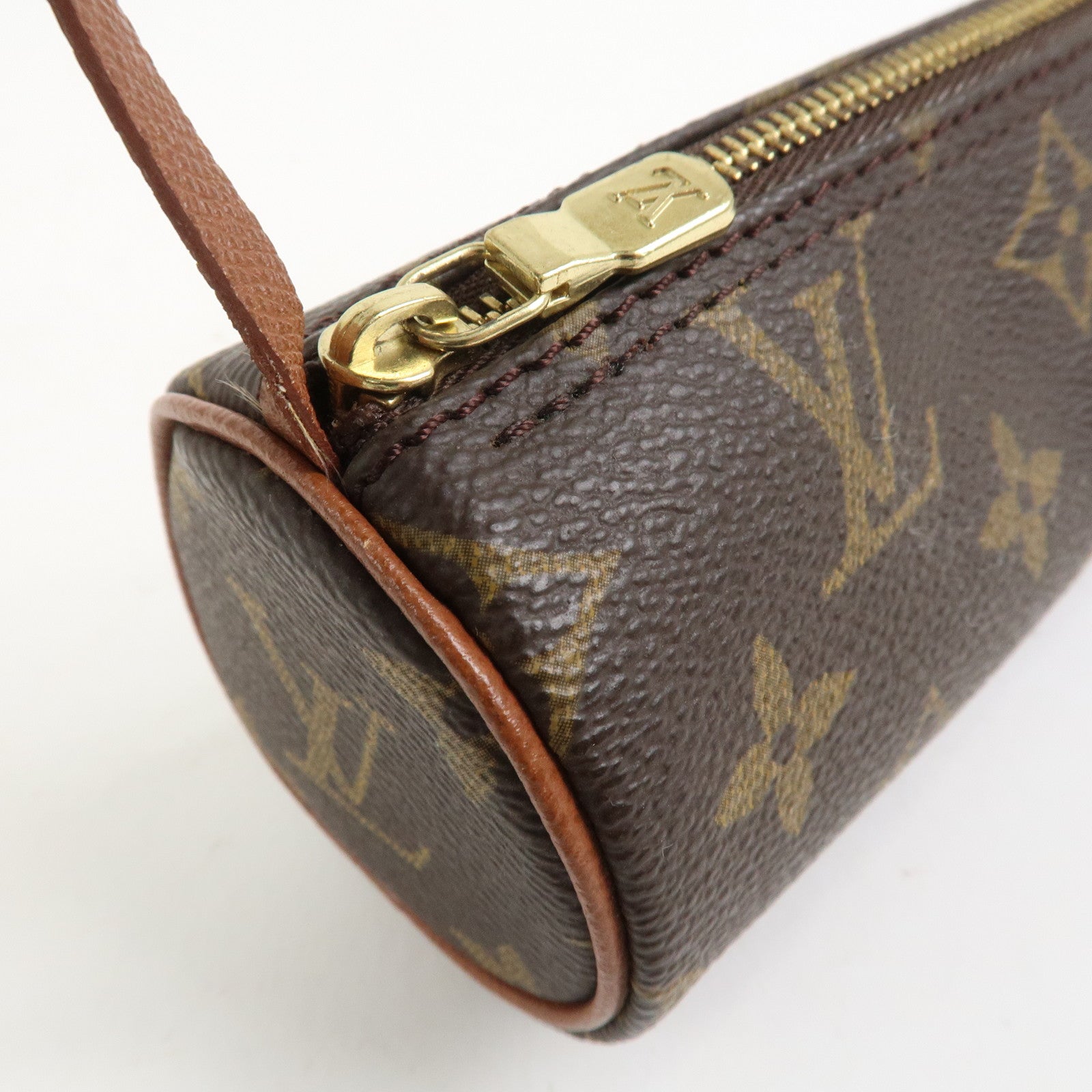 Louis Vuitton Monogram Mini Pouch for Papillon Bag Old Style Brown