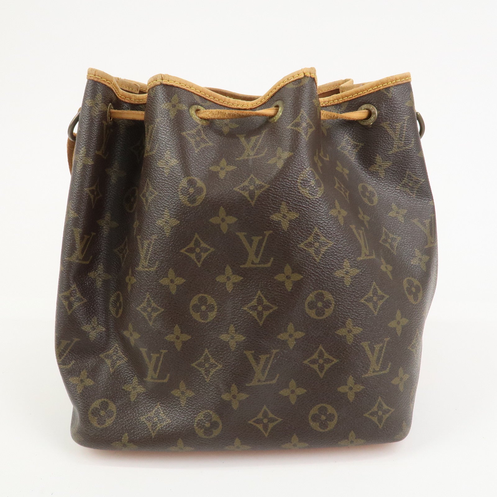 Louis Vuitton Monogram Petit Noe Shoulder Bag Brown M42226