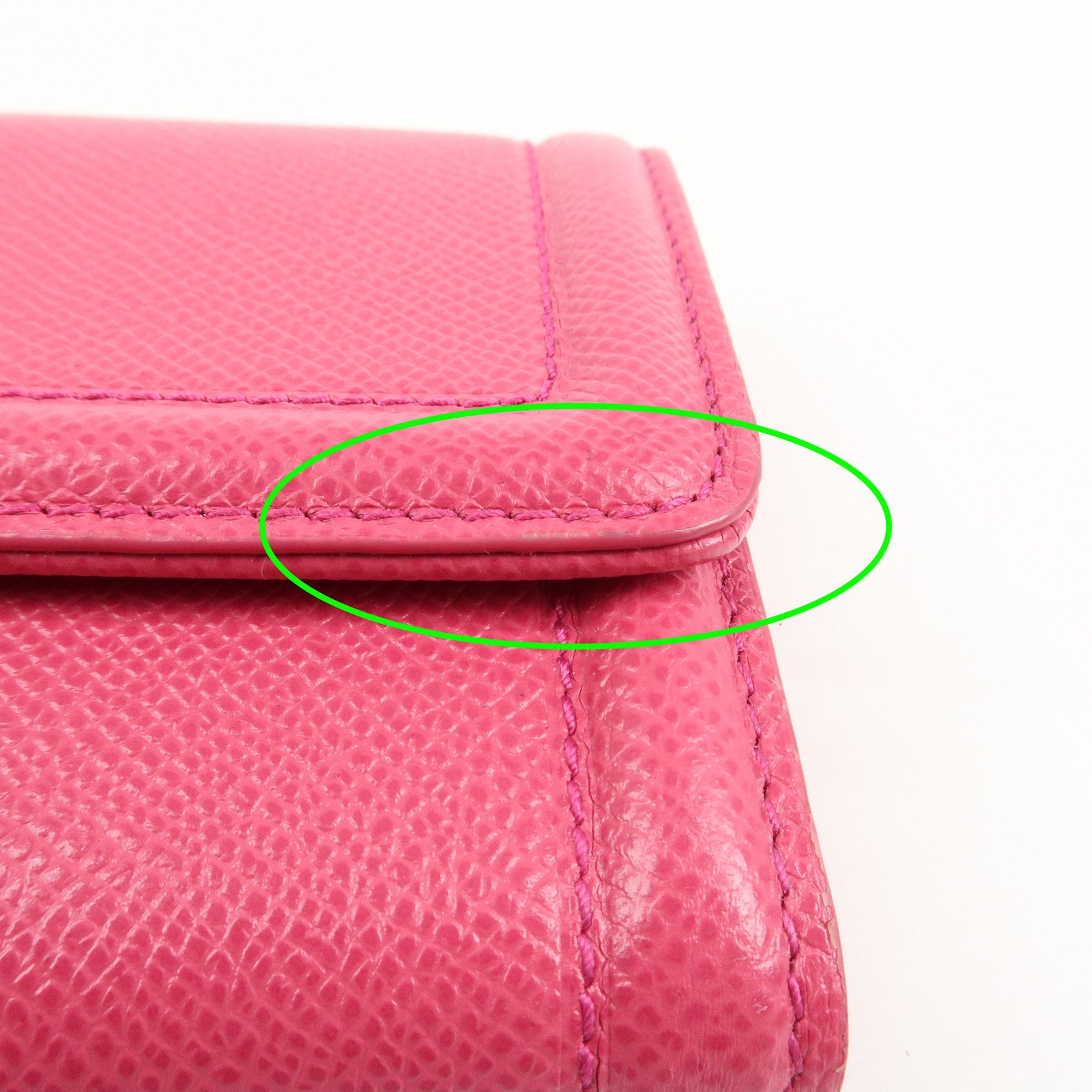 Ferragamo Vara Ribbon Logo Leather Long Wallet Pink