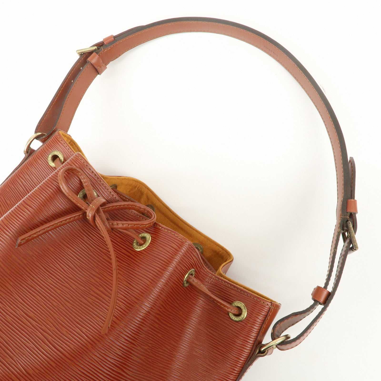 Louis Vuitton Epi Petit Noe Shoulder Bag Kenya Brown M44103