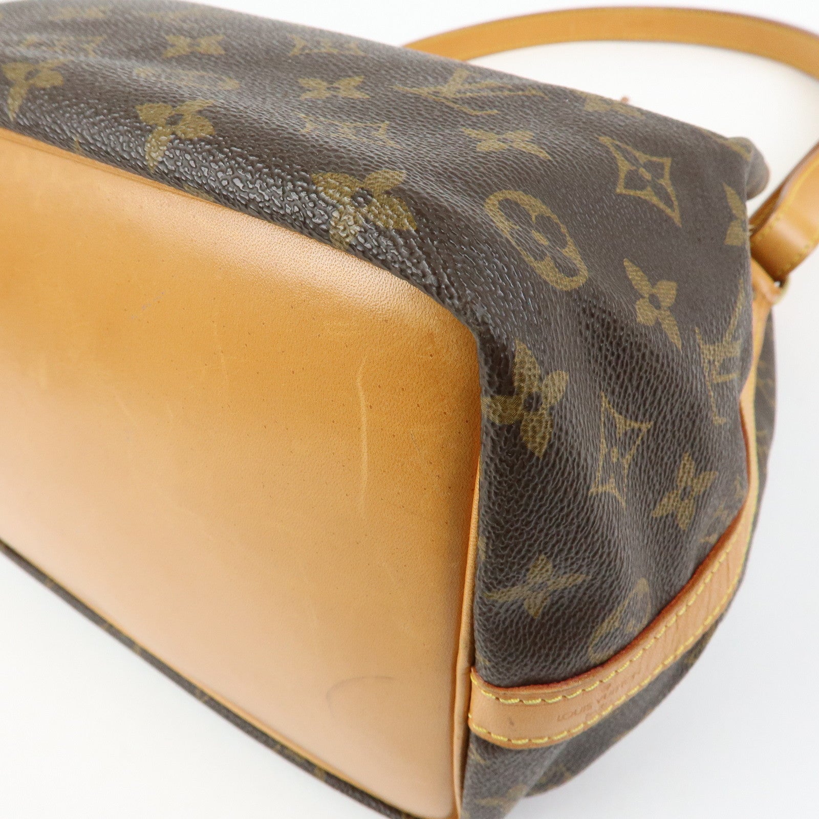 Louis Vuitton Monogram Petit Noe Shoulder Bag Brown M42226