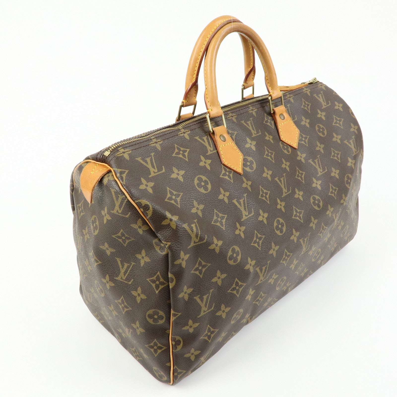Louis Vuitton Monogram Speedy 40 Hand Bag Boston Bag Brown M41522
