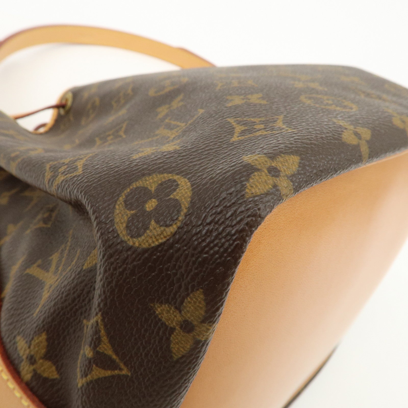Louis Vuitton Monogram Petit Noe Shoulder Bag Brown M42226