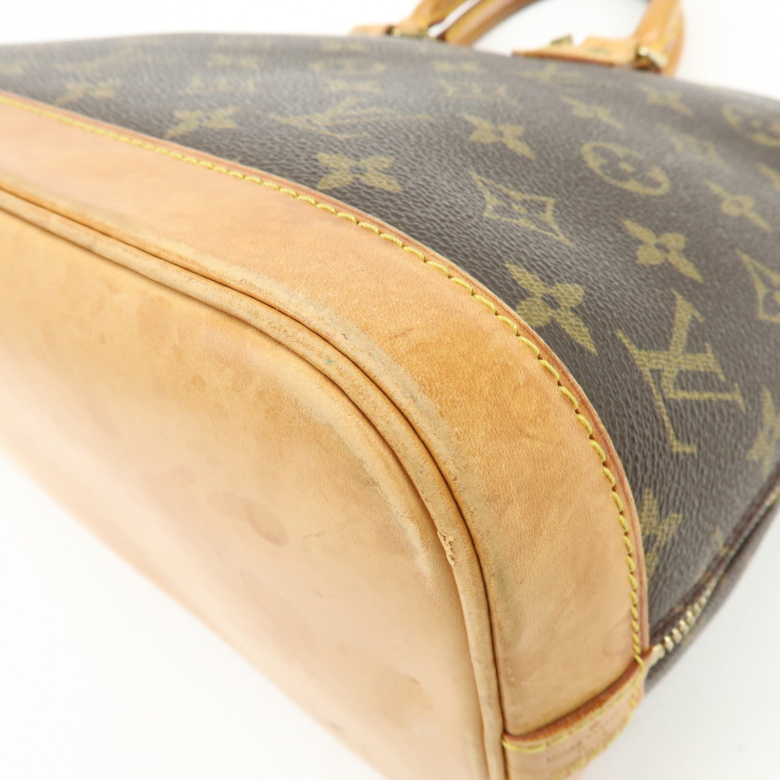 Louis Vuitton Monogram Alma Hand Bag Brown M51130