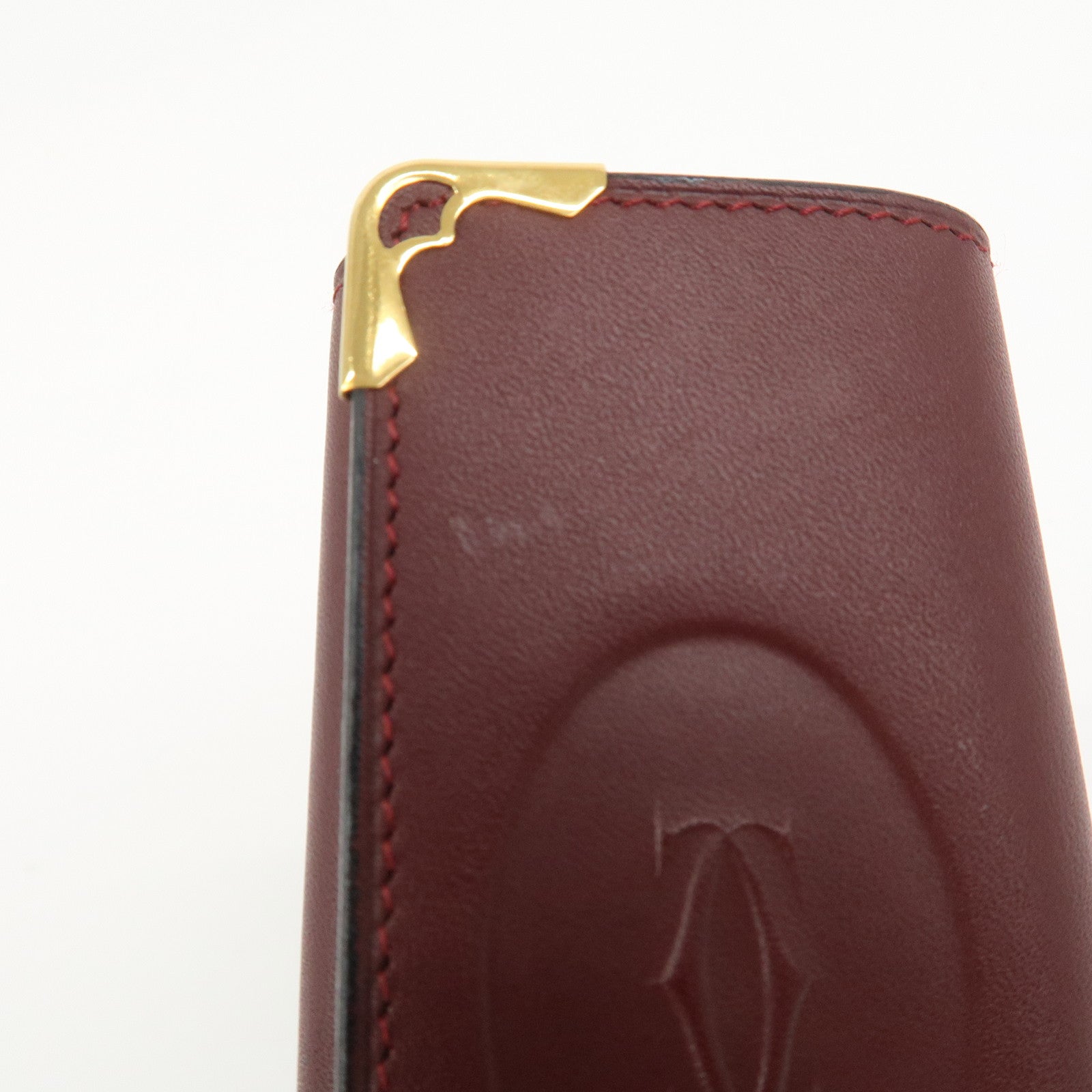 Cartier Must de Cartier Must Line Leather 4 Rings Key Case Bordeaux