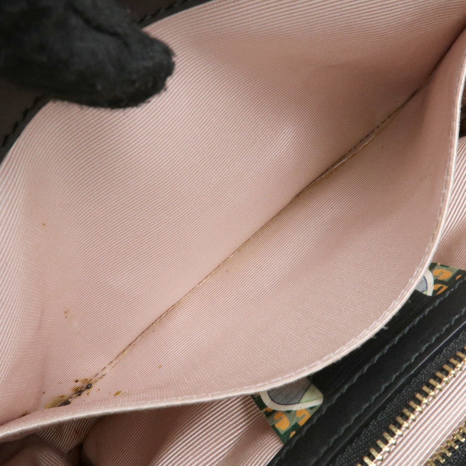 GUCCI Raja Horsebit Interlocking G Chain Shoulder Bag Black 537241