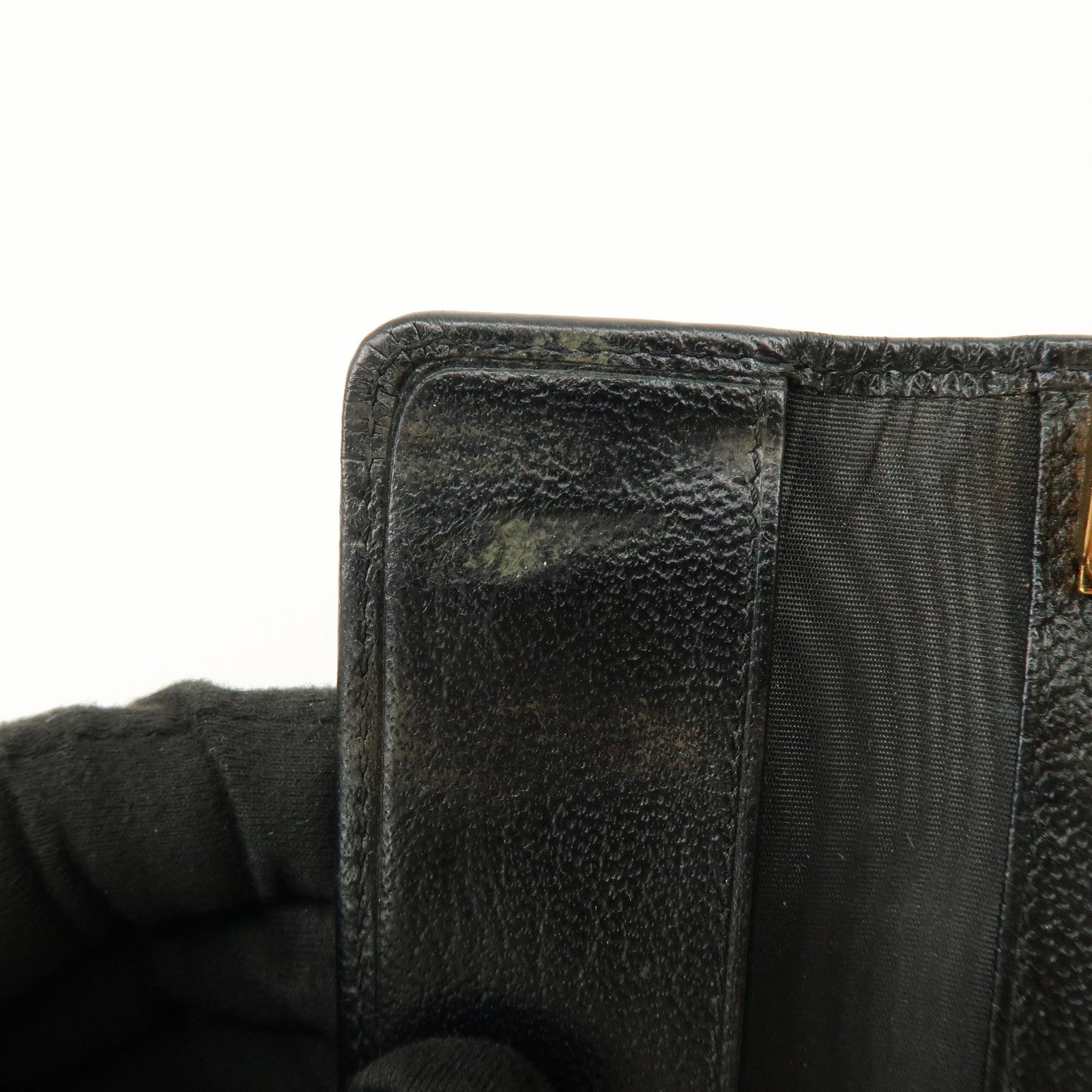 CHANEL COCO Mark Leather Key Case Key Holder Black