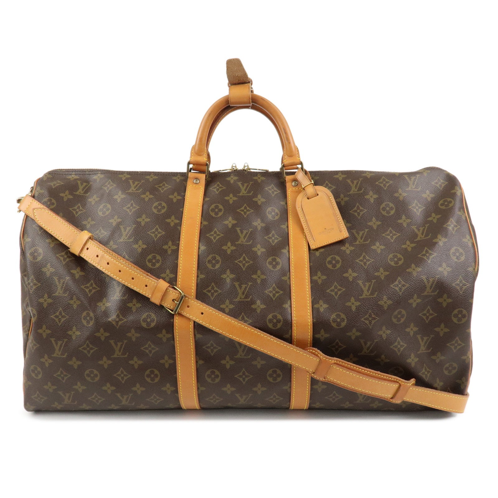 Louis Vuitton Monogram Keep All Bandouliere 60 Boston Bag M41412