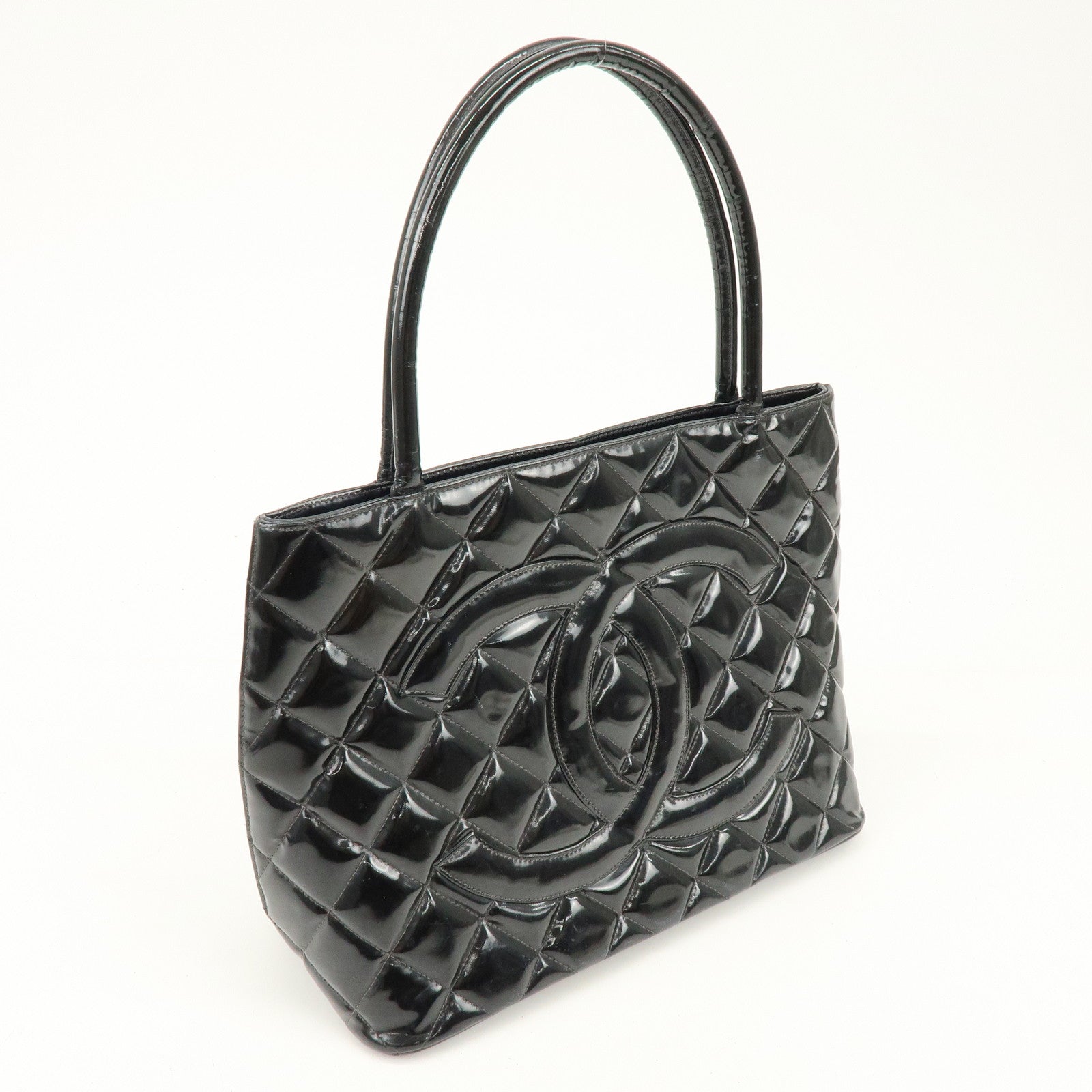 CHANEL Matelasse COCO Mark Medallion Tote Bag Hand Bag A01804