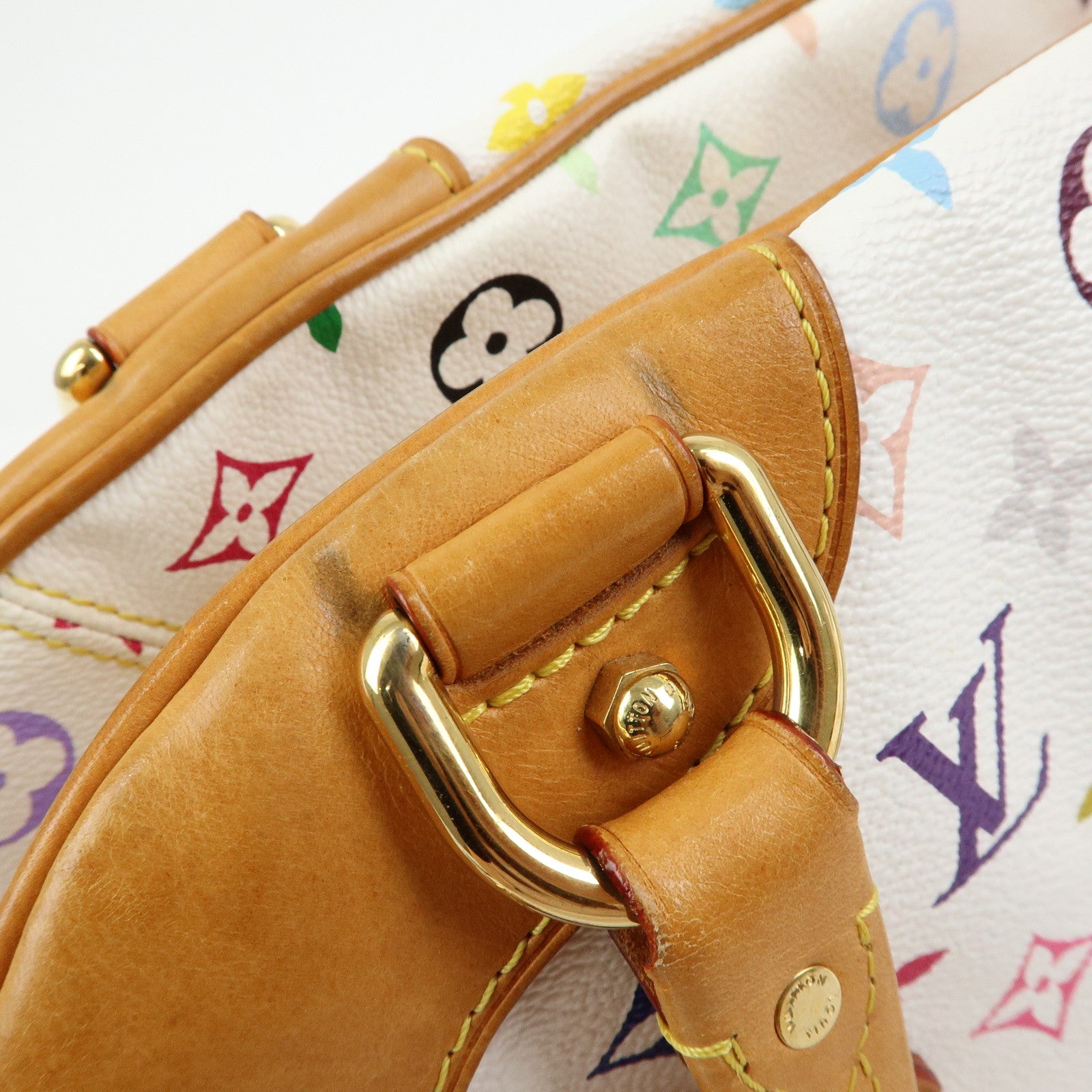 Louis Vuitton Monogram Multicolor Claudia Hand Bag Blanc M40193