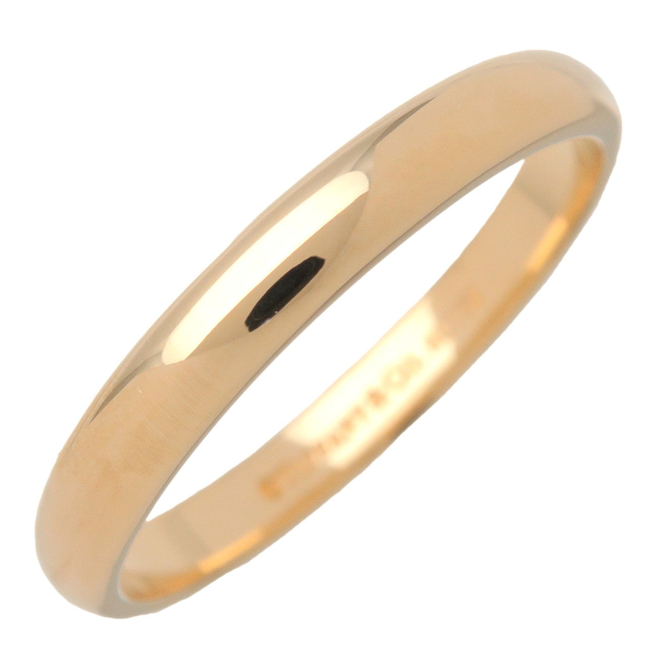Tiffany & Co Forever Wedding Band Ring K18 750YG #58 US8.25 EU58