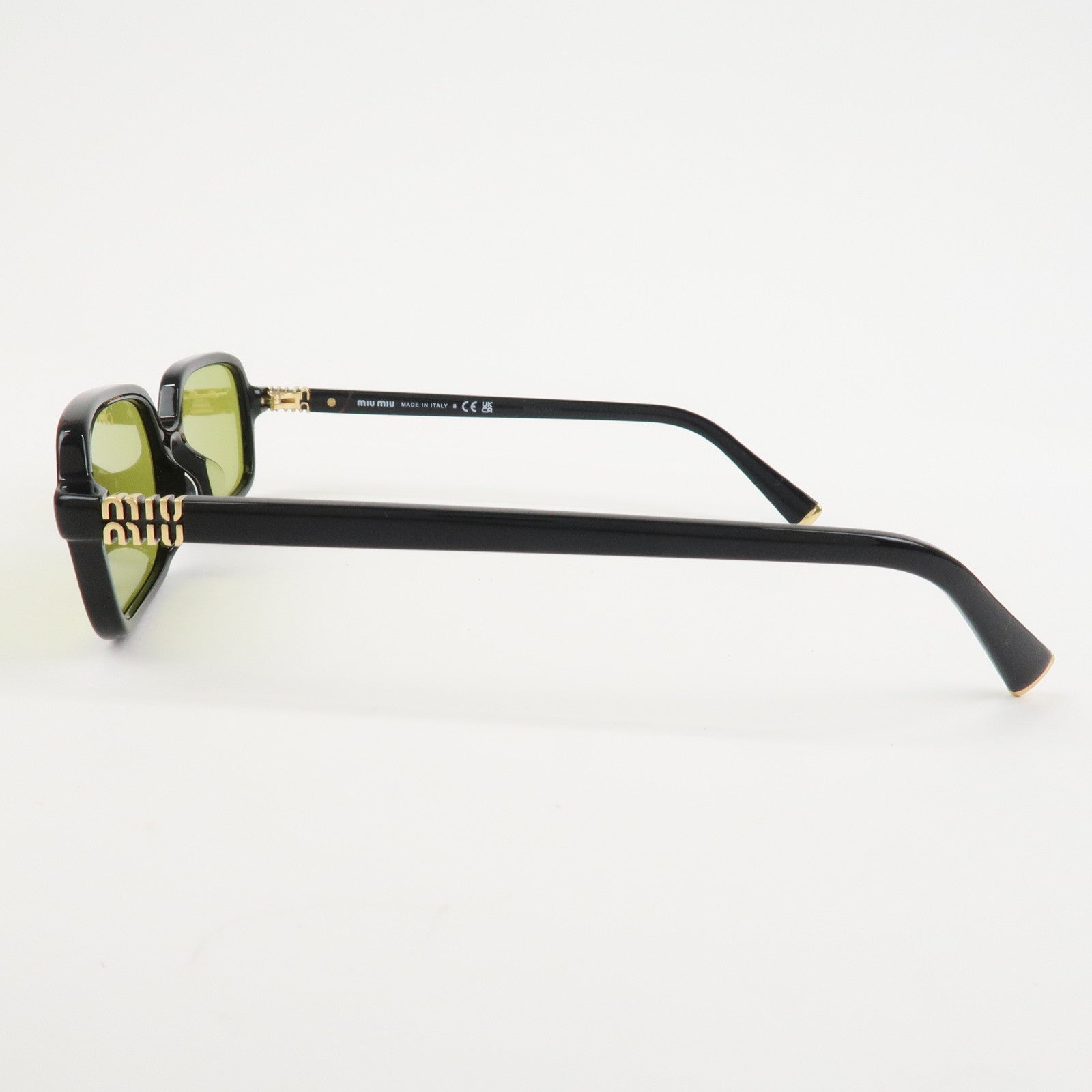 MIU MIU Plastic Sunglasses Black SMU 11Z-F 52□15 16K-170 140 1N