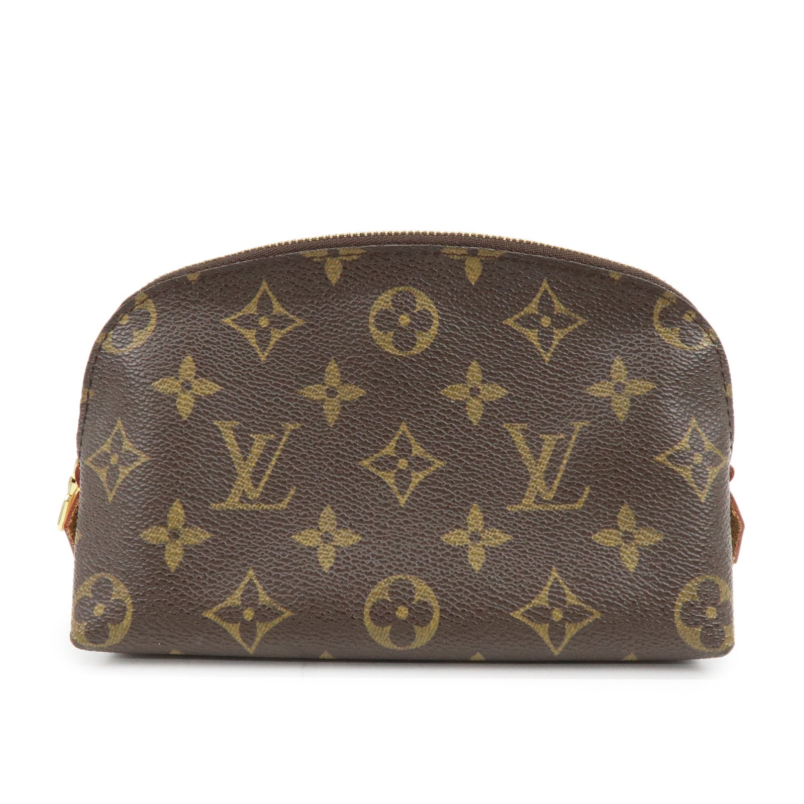 Louis Vuitton Monogram Pochette Cosmetic PM Pouch Brown M47515