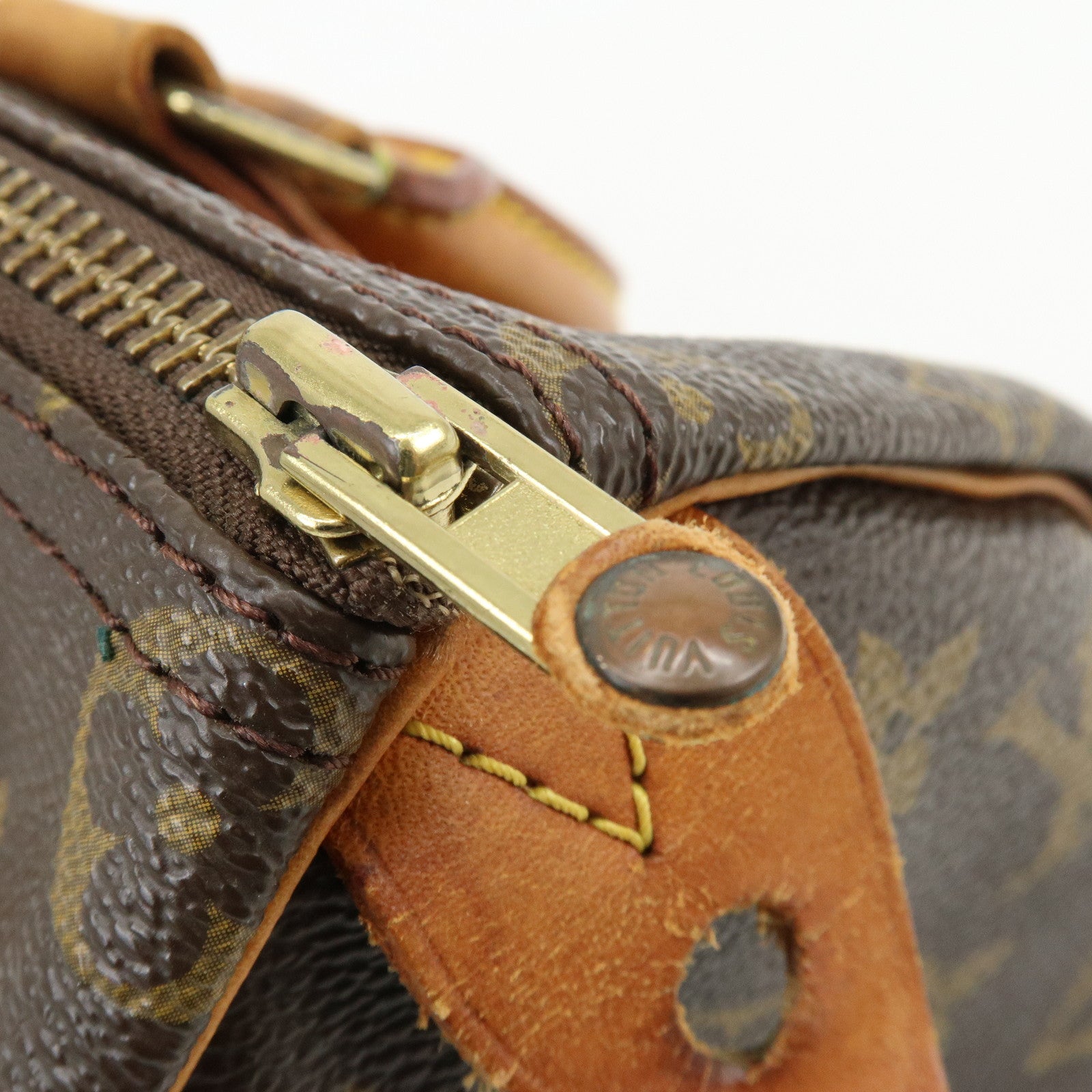 Louis Vuitton Monogram Speedy 25 Boston Bag Hand Bag Brown M41528