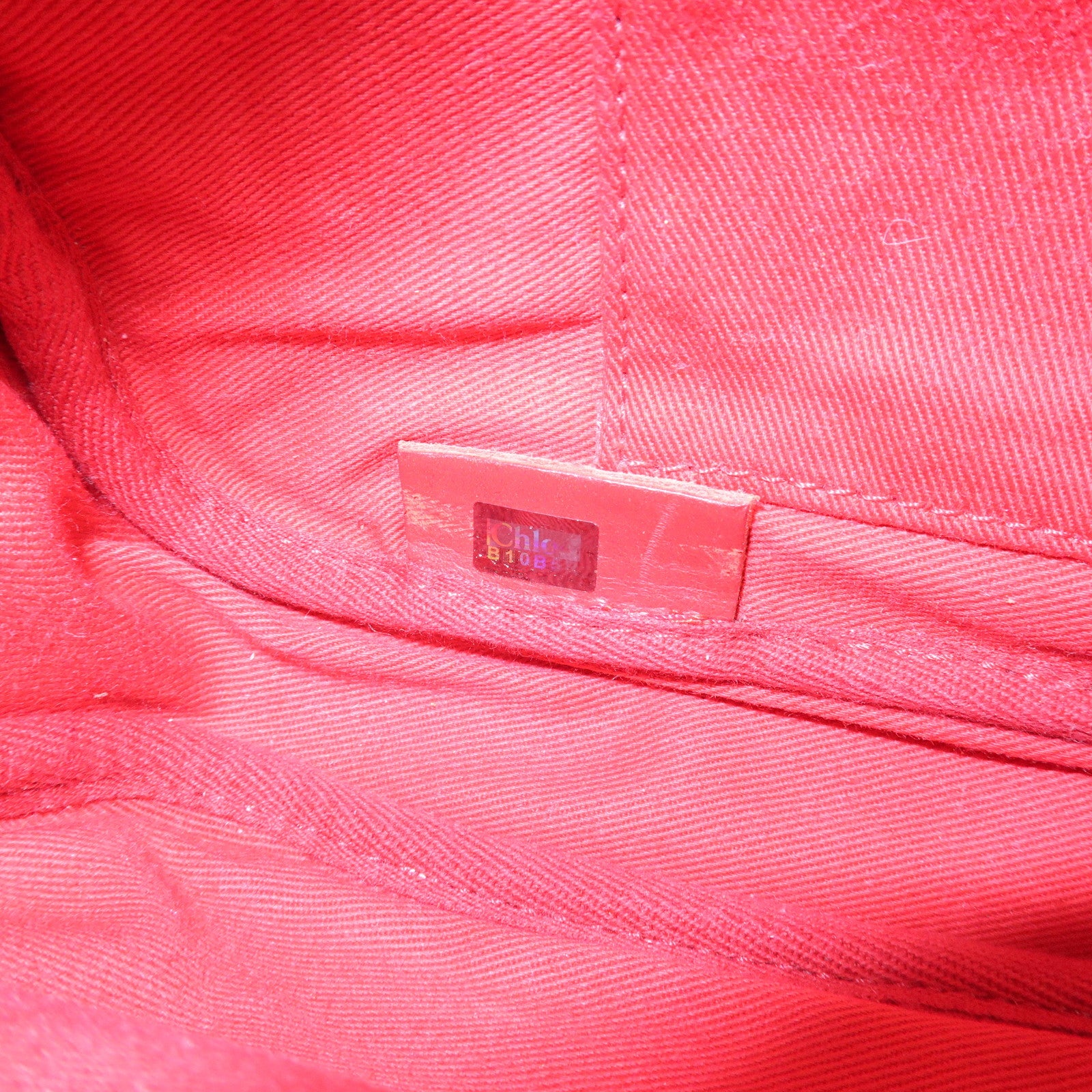 Chloe Eden Leather Tassel Shoulder Bag Pink Beige