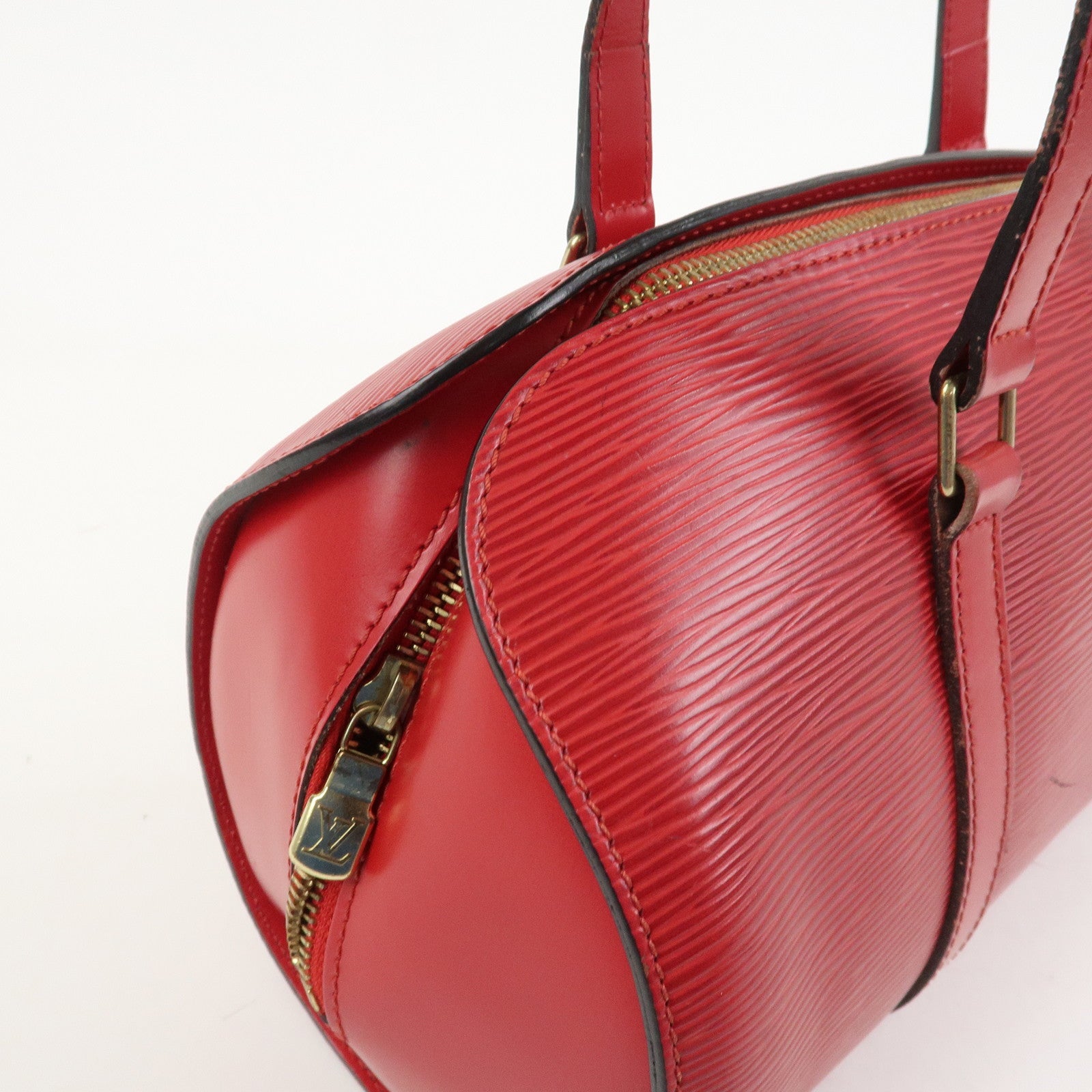 Louis Vuitton Epi Soufflot Hand Bag Castillian Red M52227