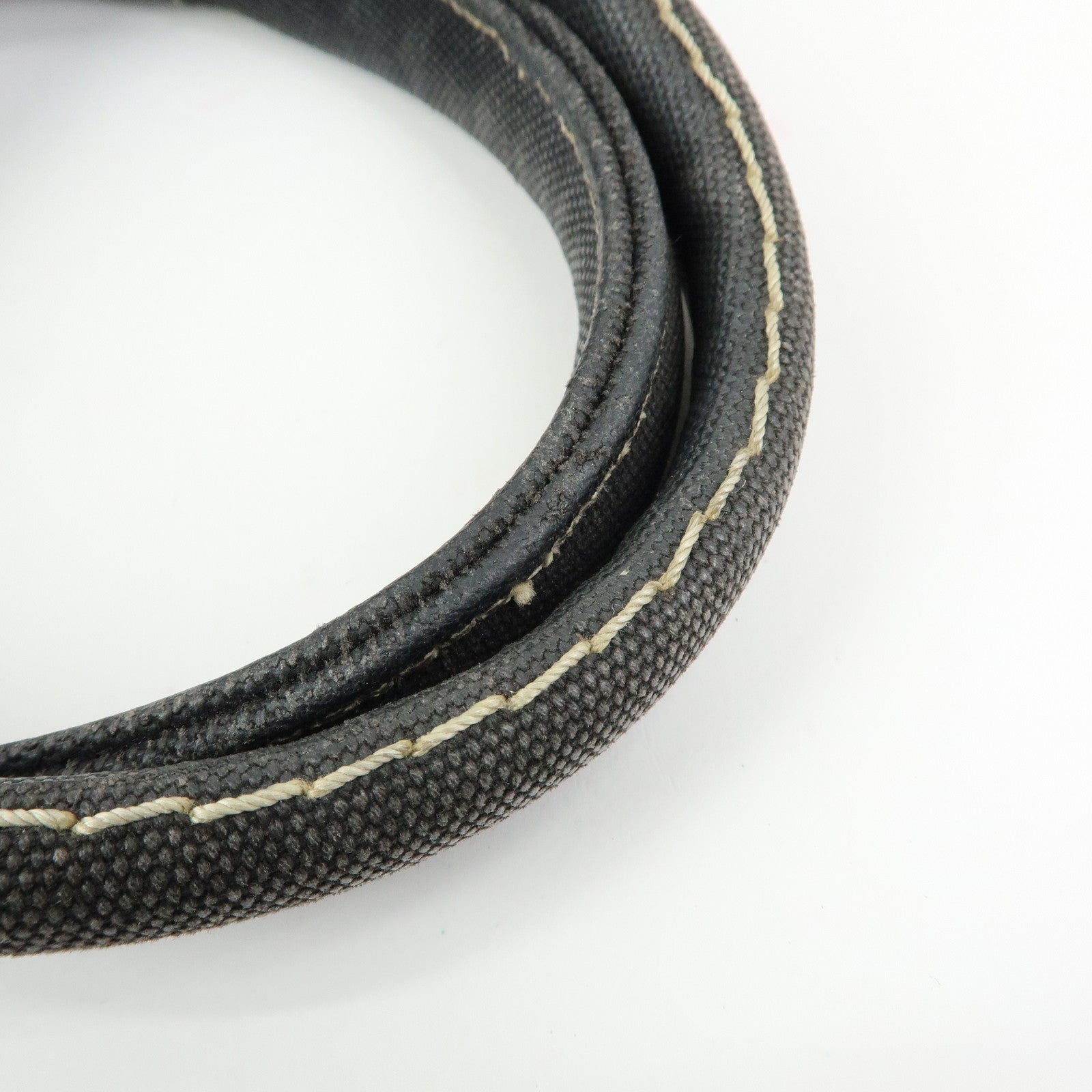 PRADA Canapa Mini Triangle Logo Canvas 2Way Hand Bag Black 1BG439