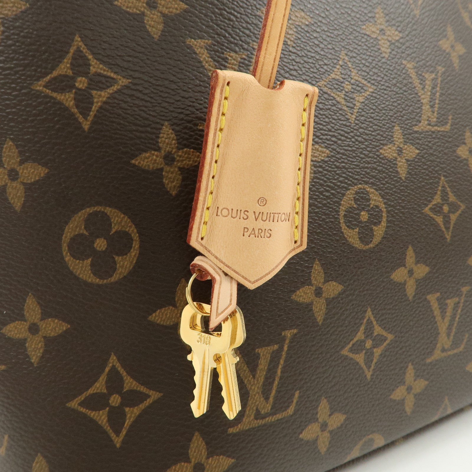 Louis Vuitton Monogram Leather Lockit PM Hand Bag Brown M40613