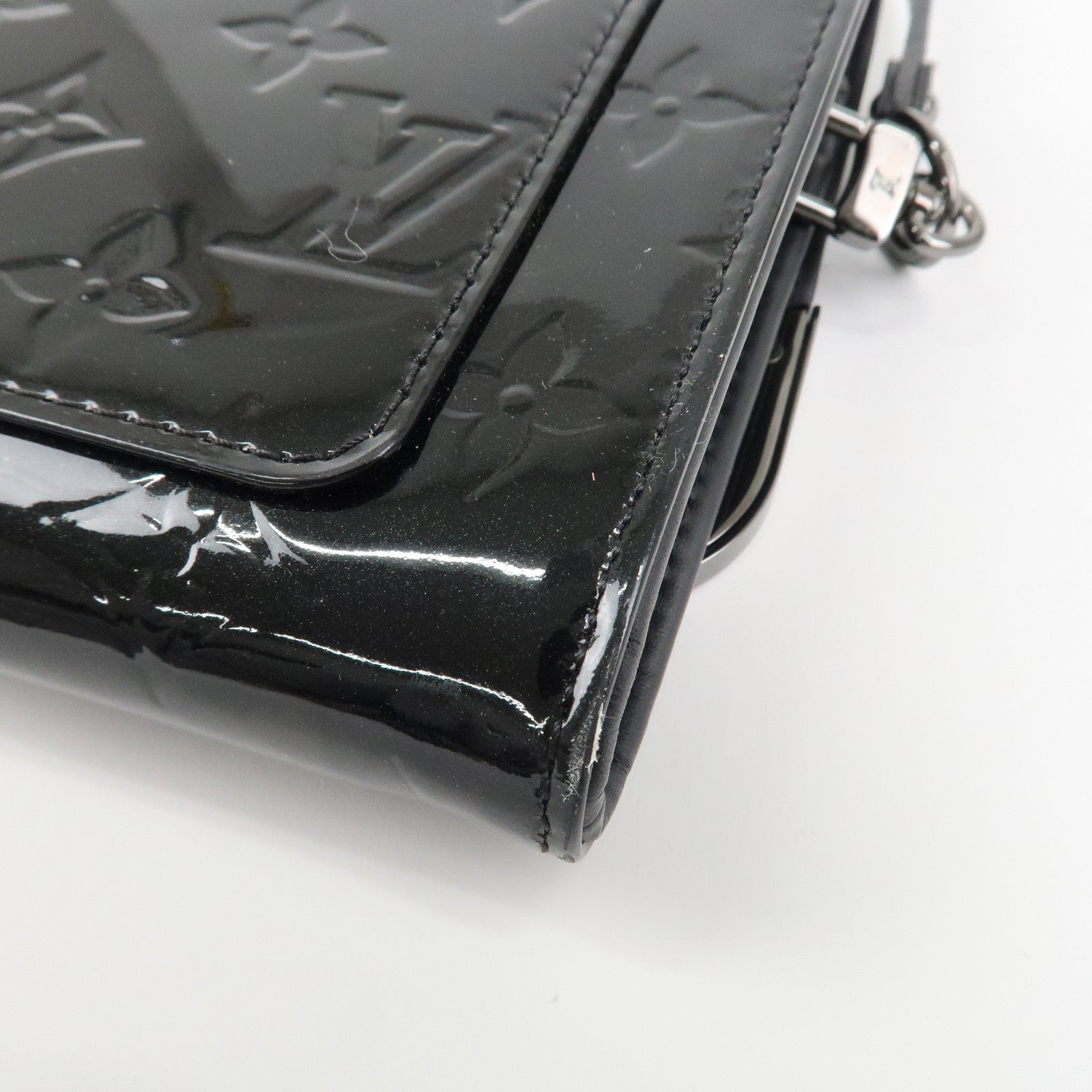 Louis Vuitton Monogram Vernis Rossmore MM Shoulder Bag Noir M90069 Used