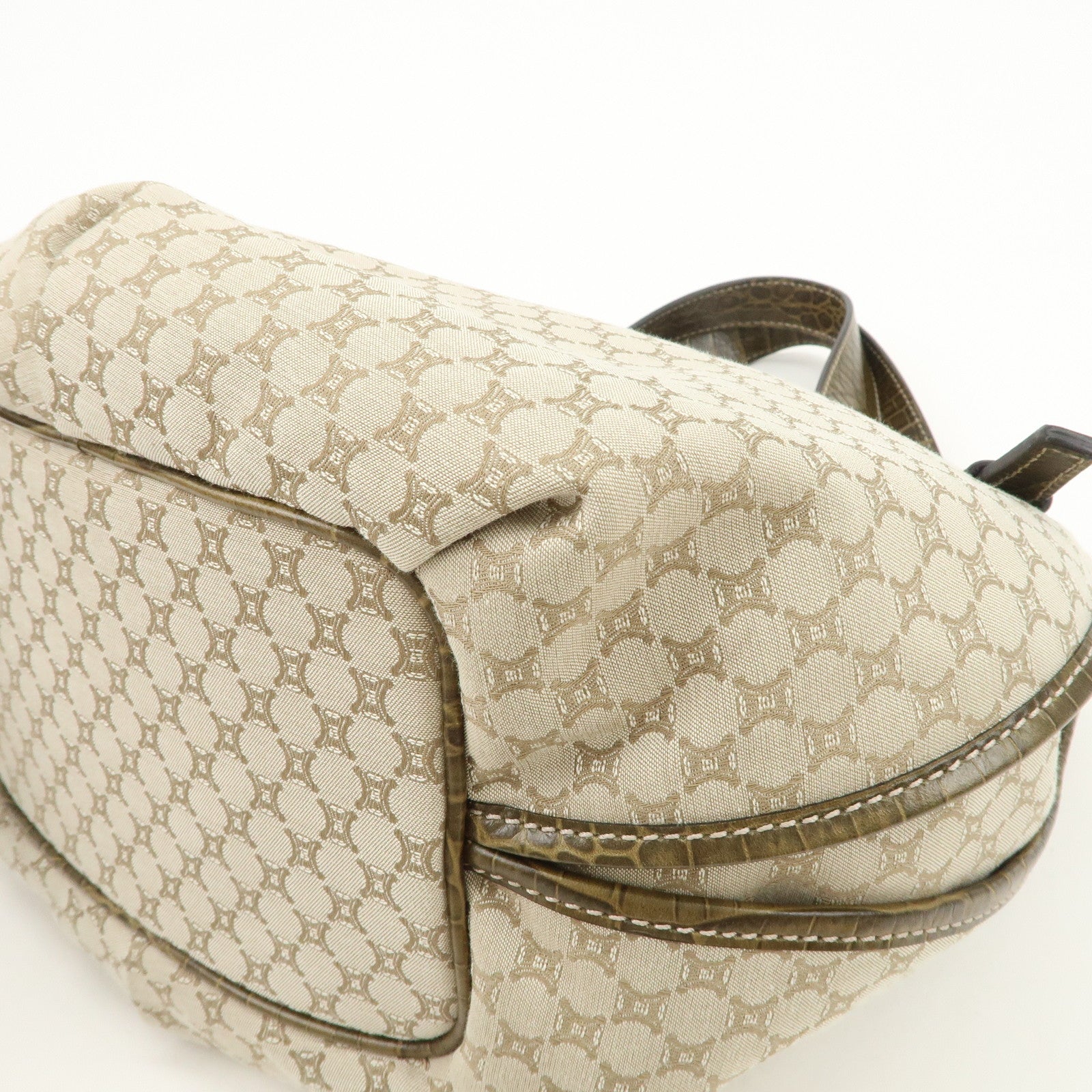 CELINE Macadam Bittersweet Shoulder Bag Tote Bag Hand Bag Beige