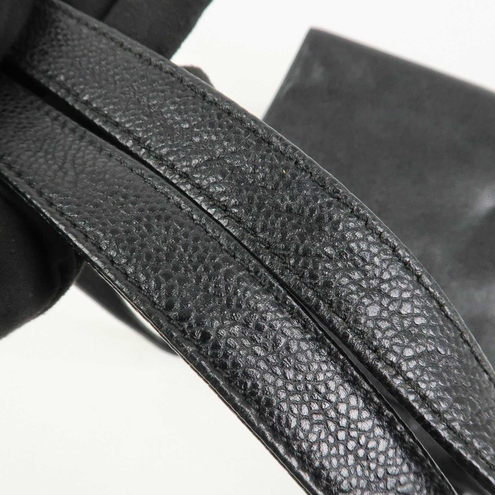 CHANEL COCO Mark Caviarskin Shoulder Bag Hand Bag Black