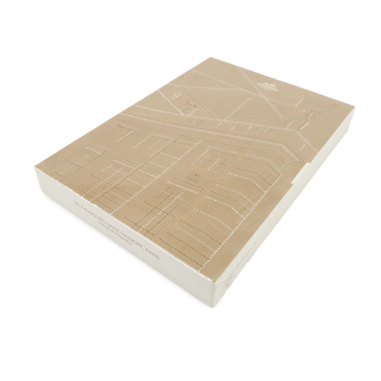 HERMES Leather N Stamped Agenda Mini Planner Cover Orange