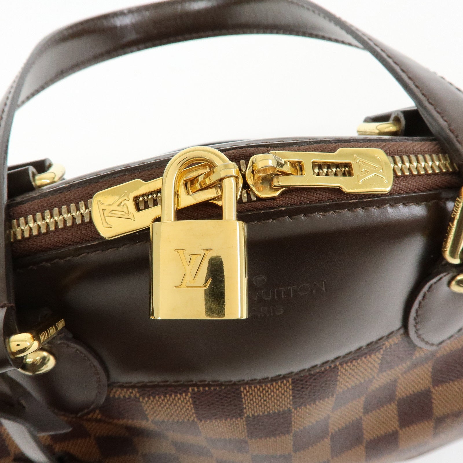 Louis Vuitton Damier Ebene Verona PM Hand Bag Brown N41117