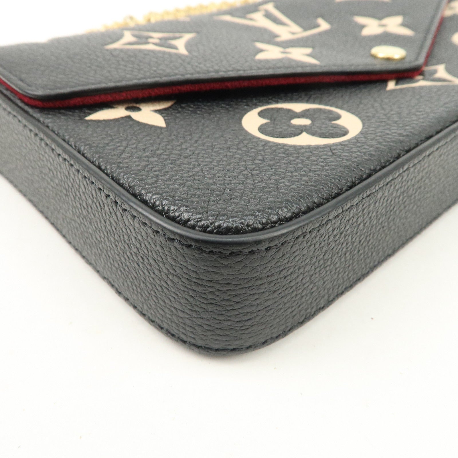 Louis Vuitton Monogram Empreinte Pochette Félicie Black M82479 Used