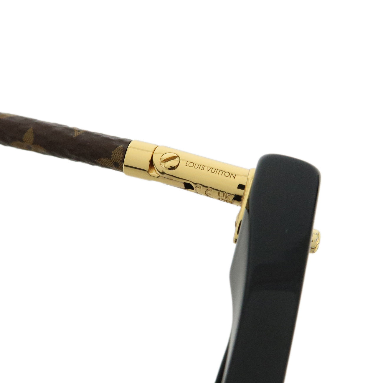 Louis Vuitton Monogram Plastic LV First Round Sunglasses Z1710E