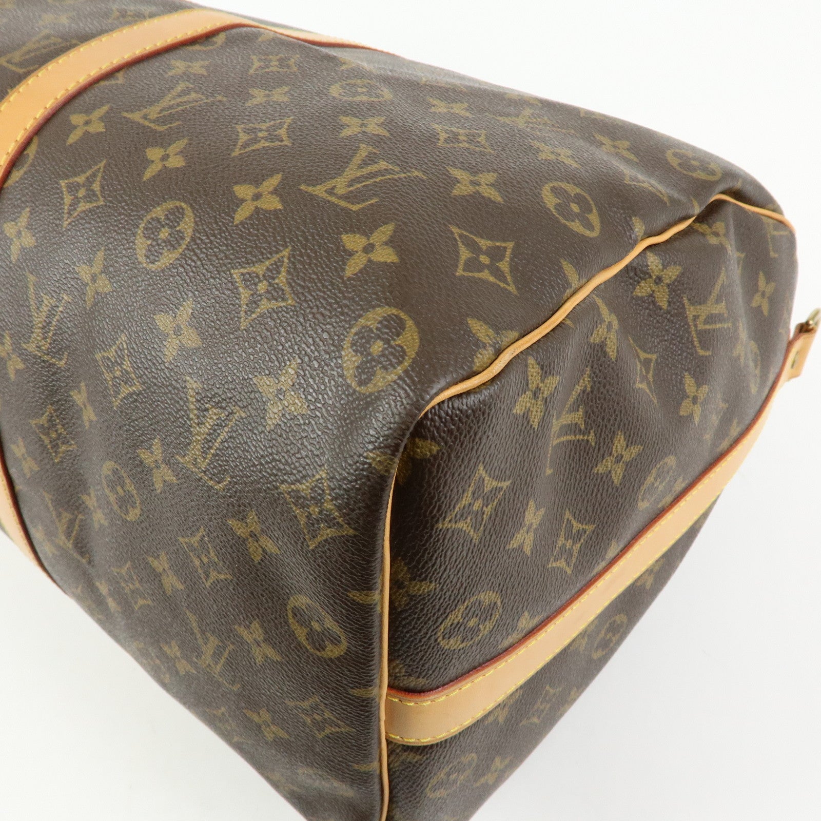 Louis Vuitton Monogram Keep All Bandouliere 50 Boston Bag M41416