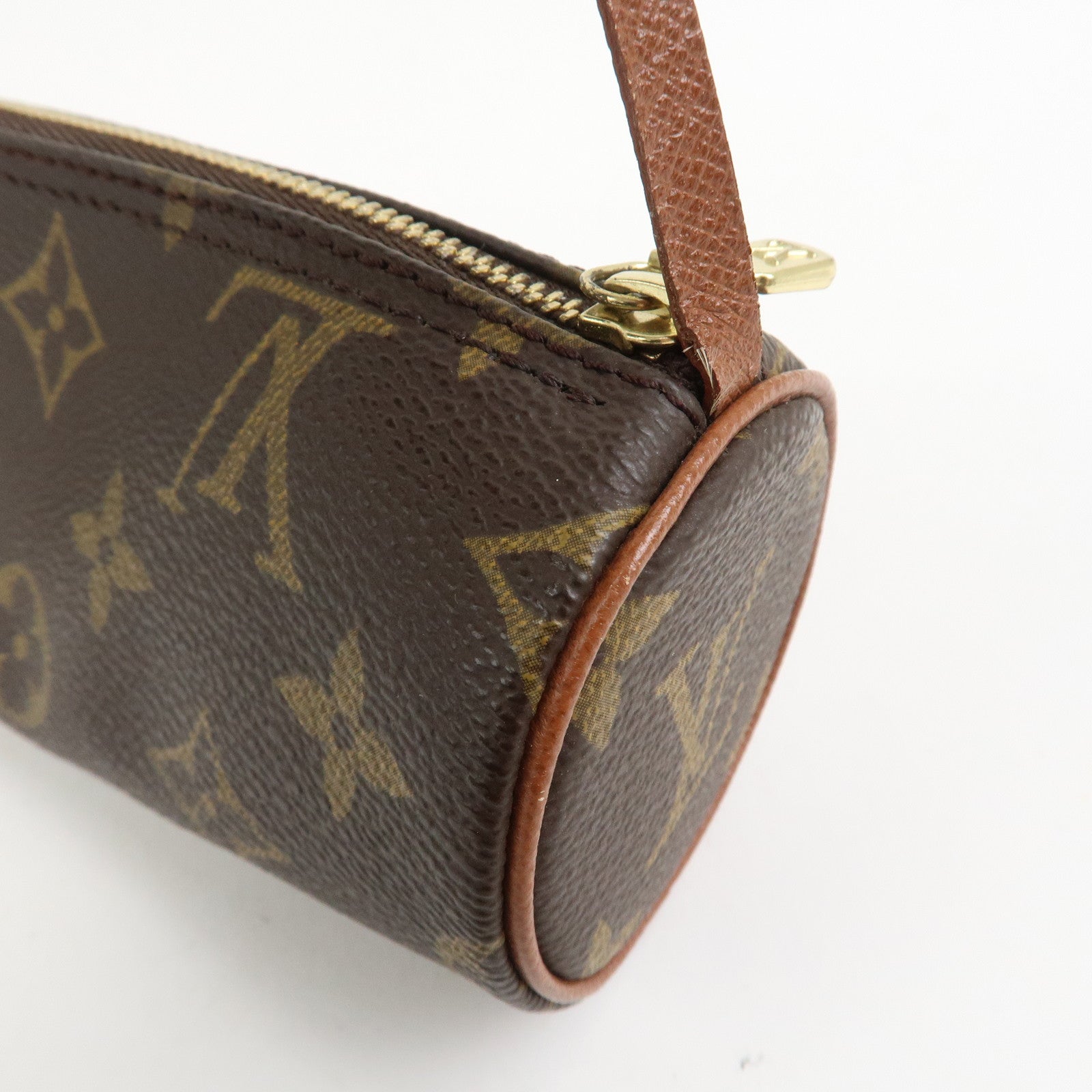 Louis Vuitton Monogram Mini Pouch for Papillon Bag Old Style Brown