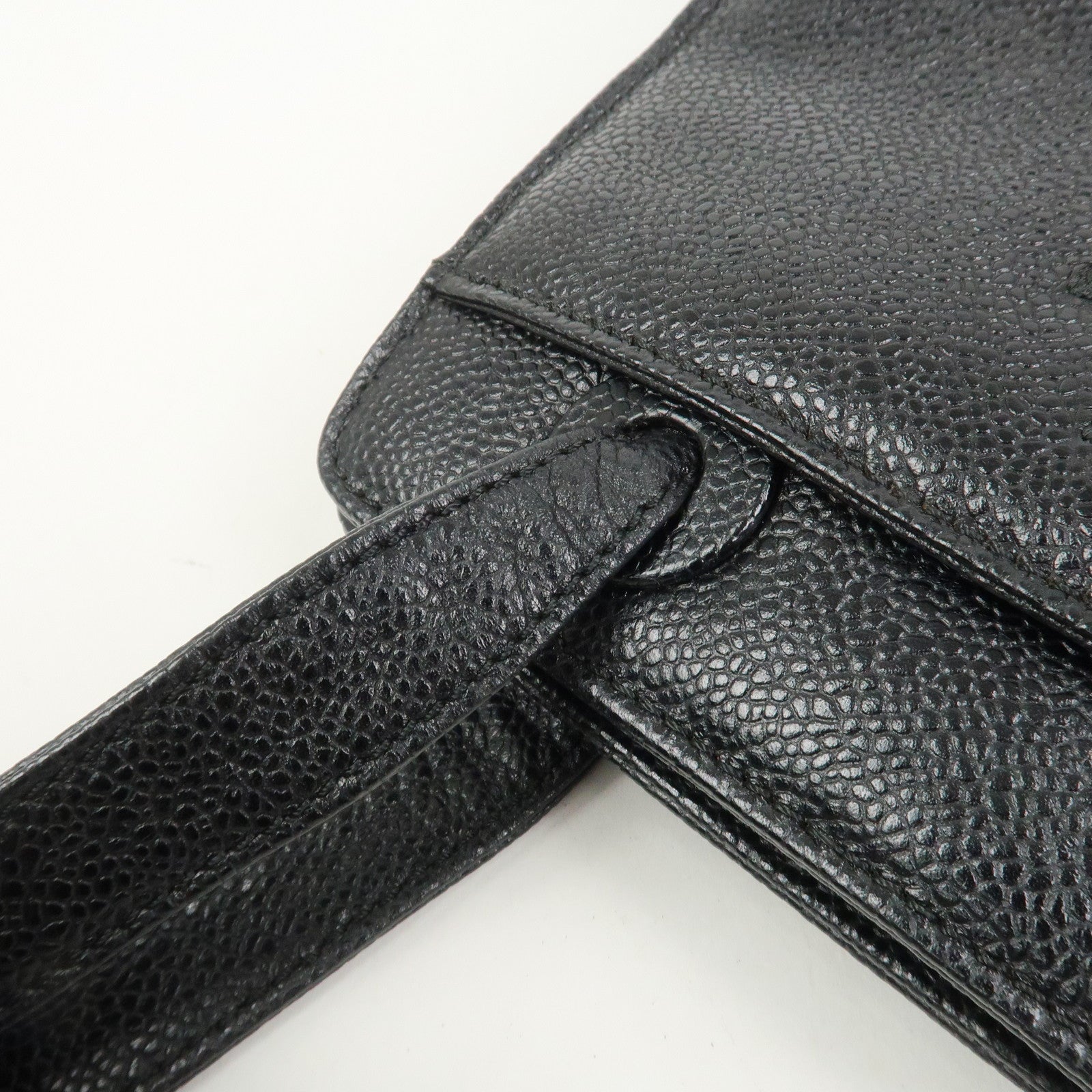 CHANEL COCO Mark Caviarskin Shoulder Bag Hand Bag Black