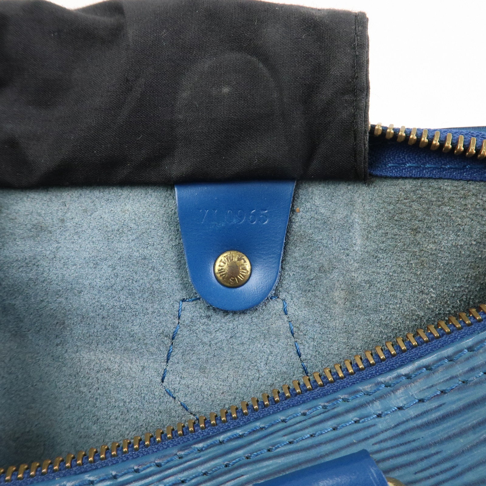 Louis Vuitton Epi Speedy 30 Hand Bag Boston Bag Toledo Blue M43005