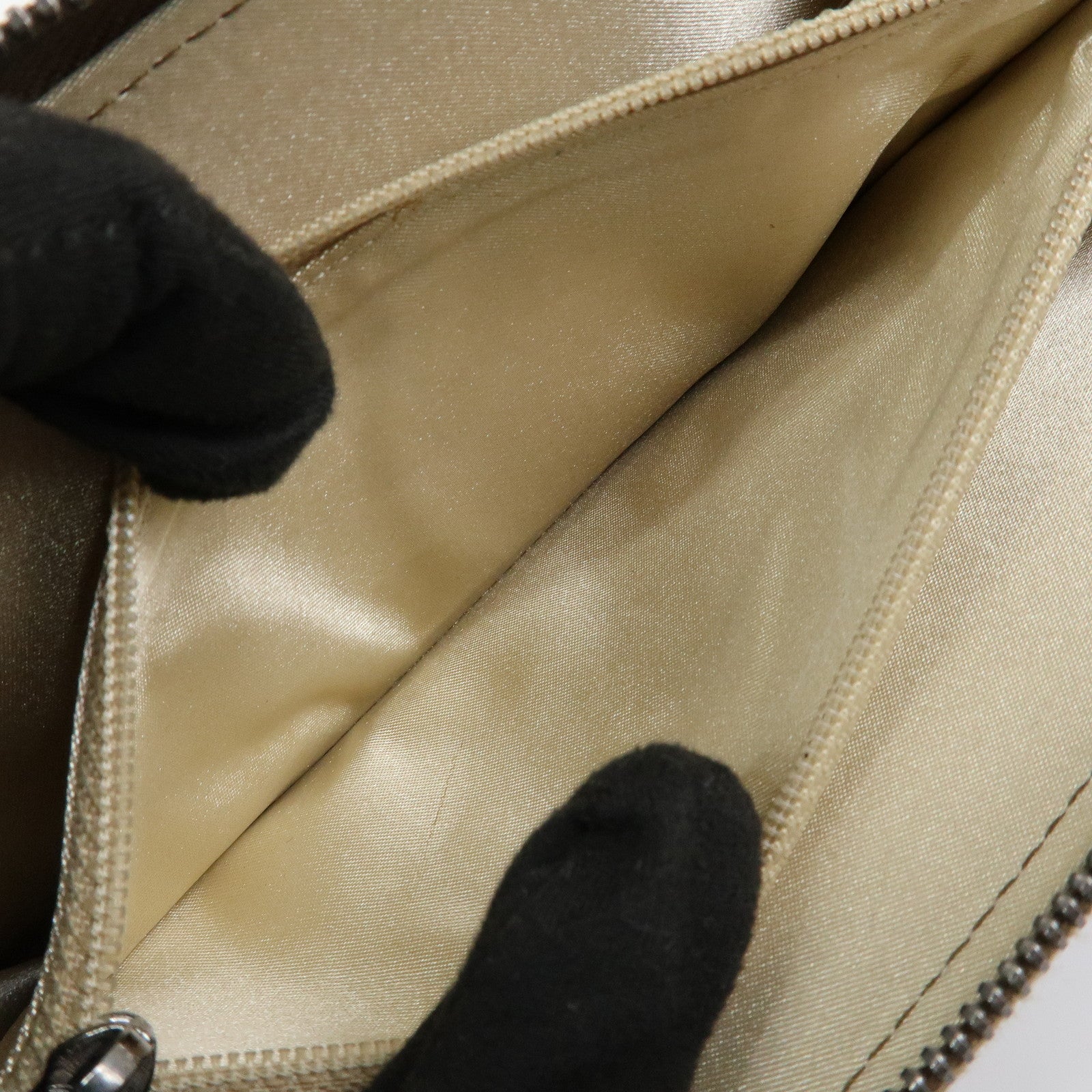 CHANEL COCO Mark Luxury Line Calf Leather Long Wallet Brown