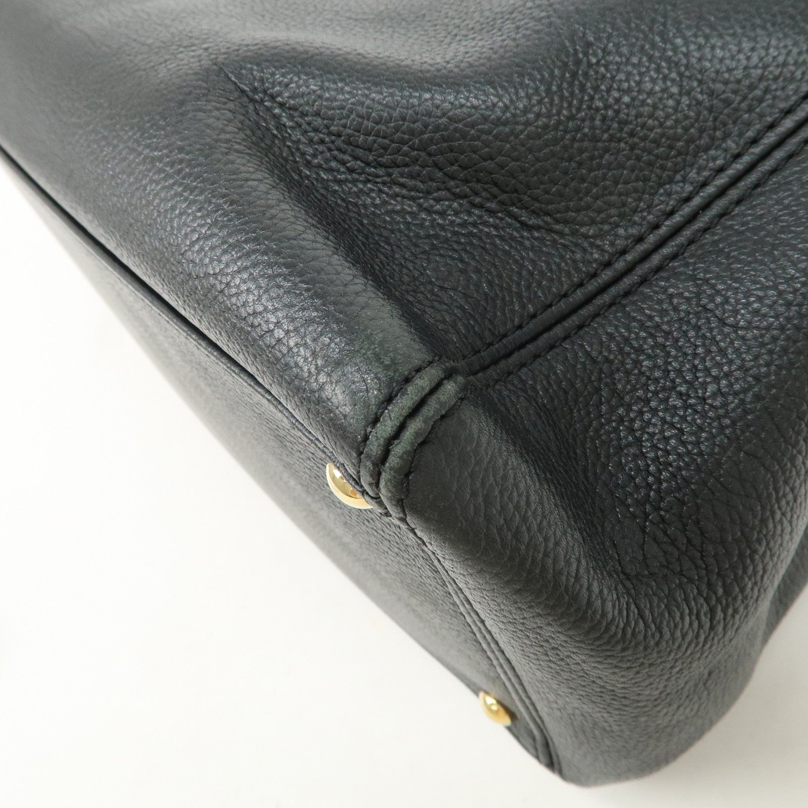 CHANEL Executive Leather Tote Bag Hand Bag Black A15206