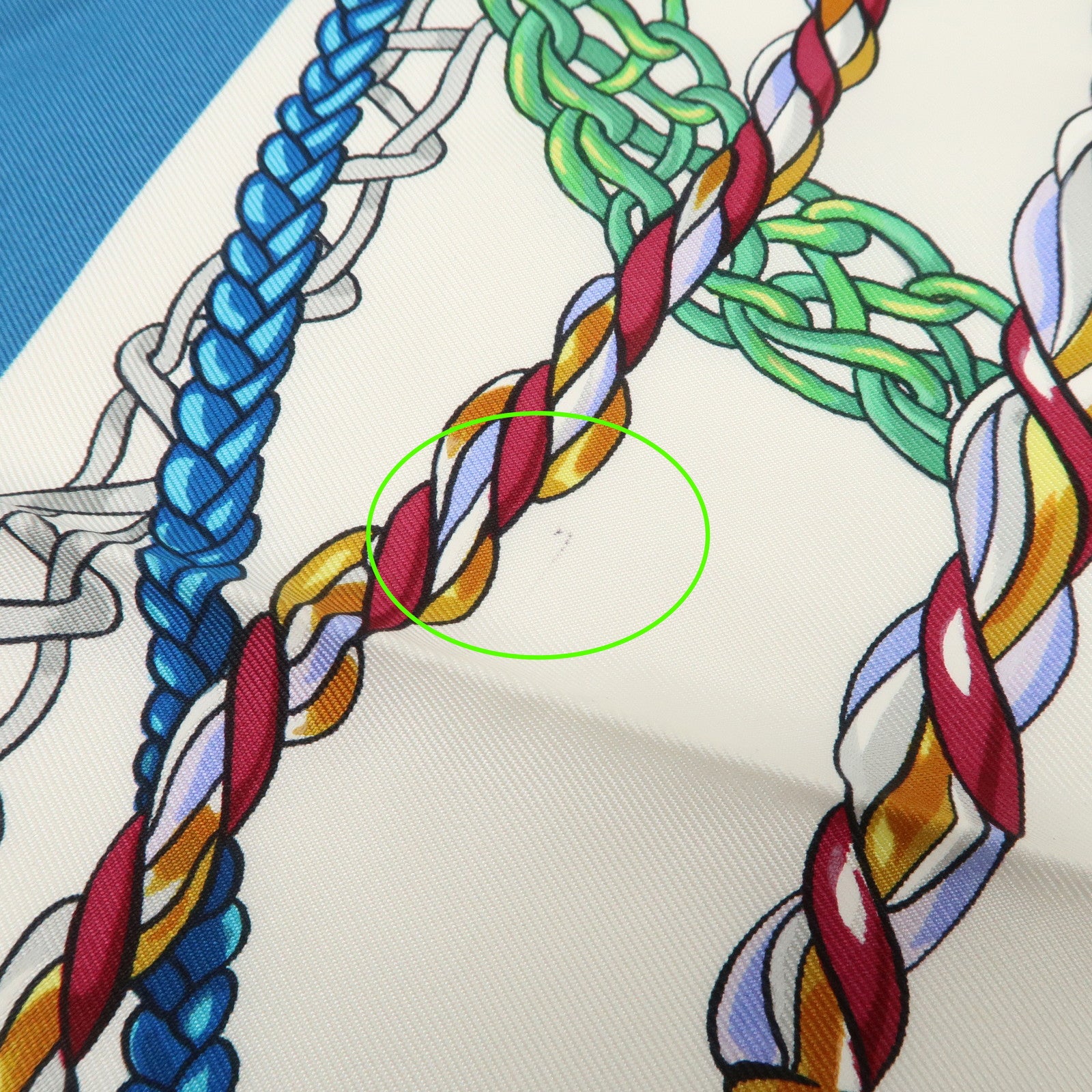 HERMES Carre 90 Silk 100% Scarf Le Timbalier Blue Gold