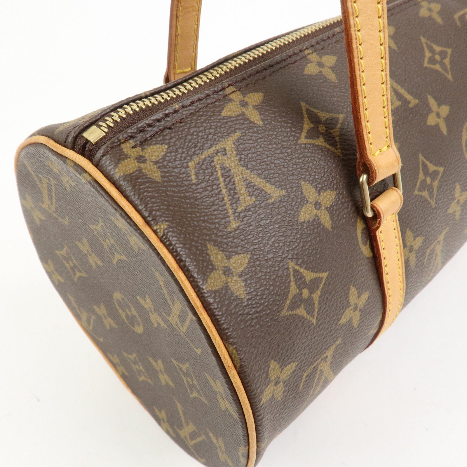 Louis Vuitton Monogram Papillon 30 Hand Bag New Style Brown M51385