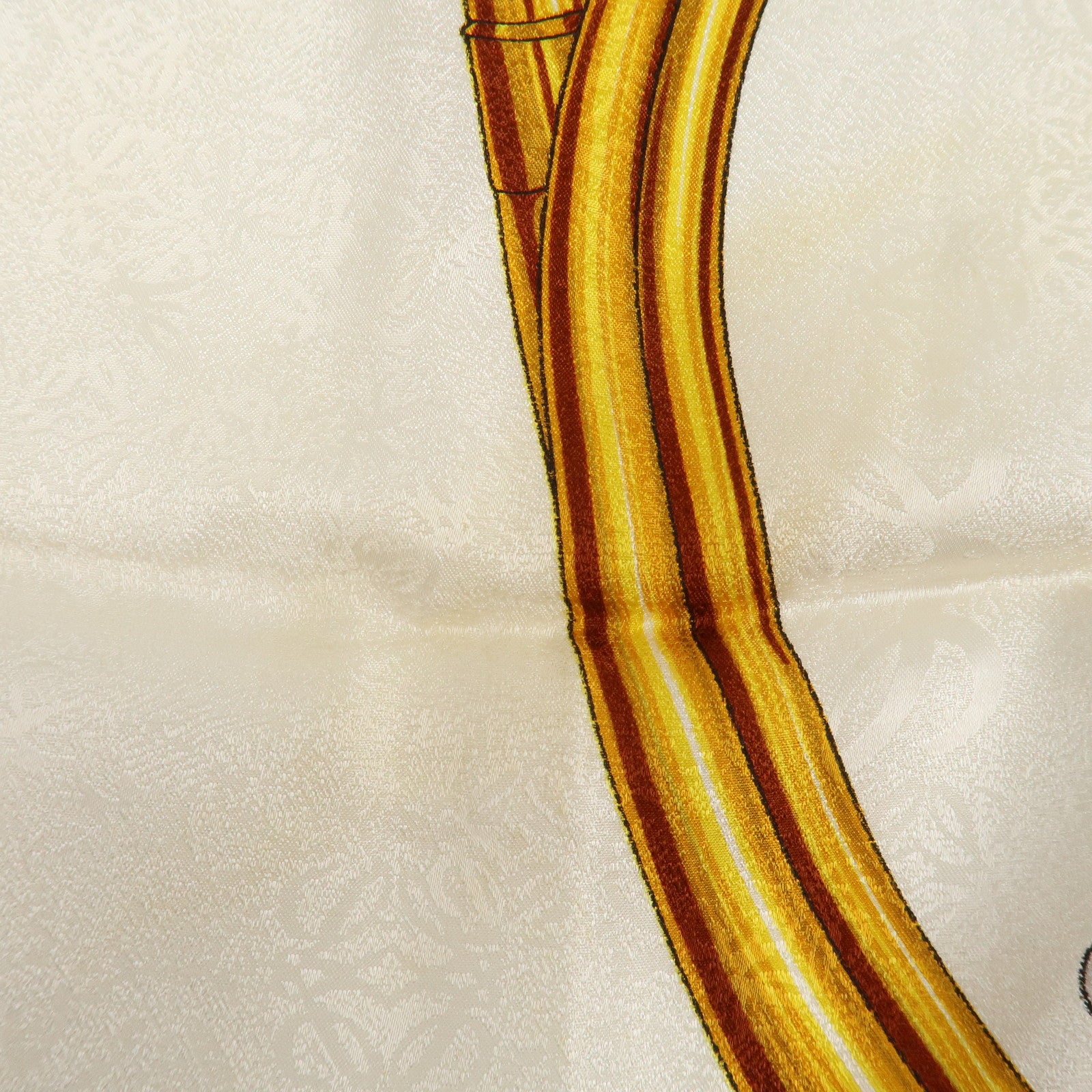 LOEWE Silk 100% Scarf Brown White